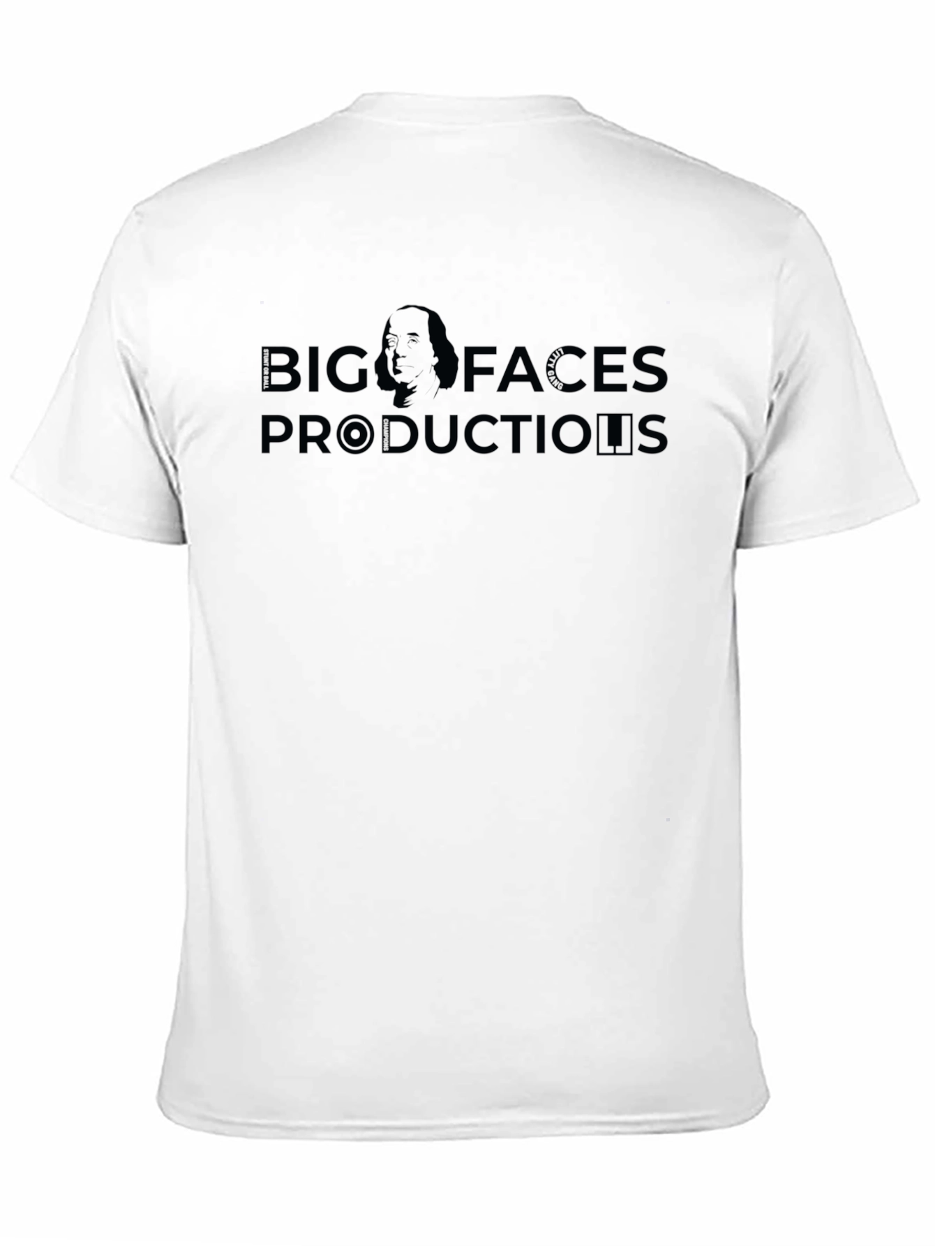 Black Big Faces Productions T-Shirt - Black view 11