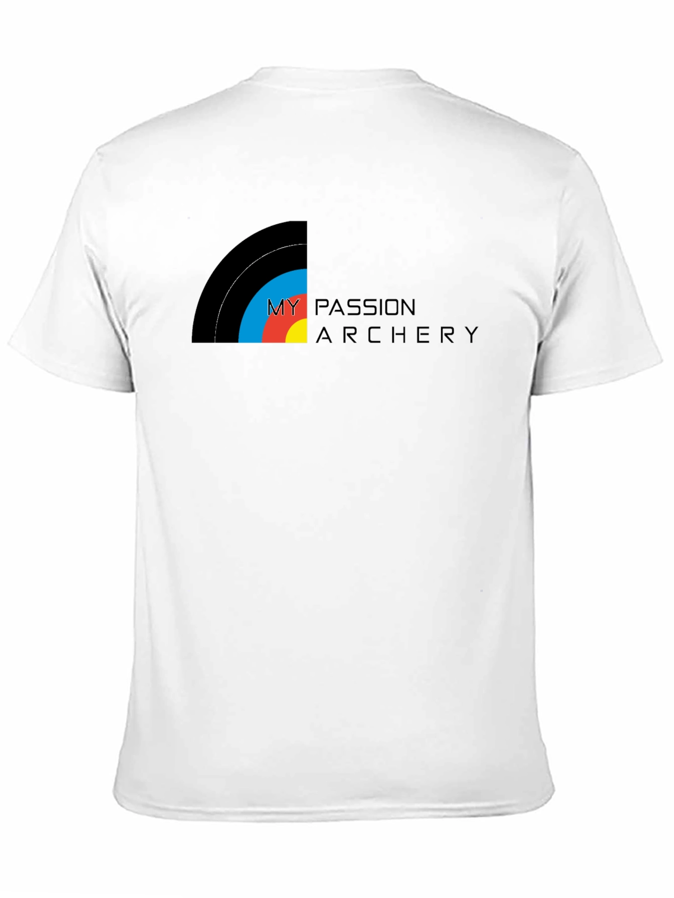 Black Archery Passion T-Shirt - Black Cotton Tee for Archers view 11