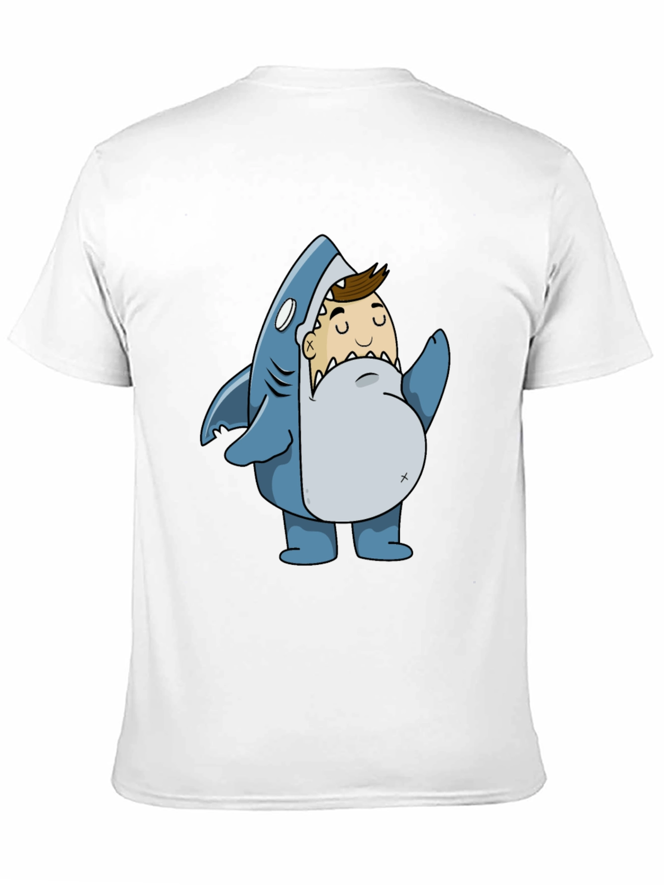 Black Shark Attack T-Shirt - Novelty Graphic Tee view 11