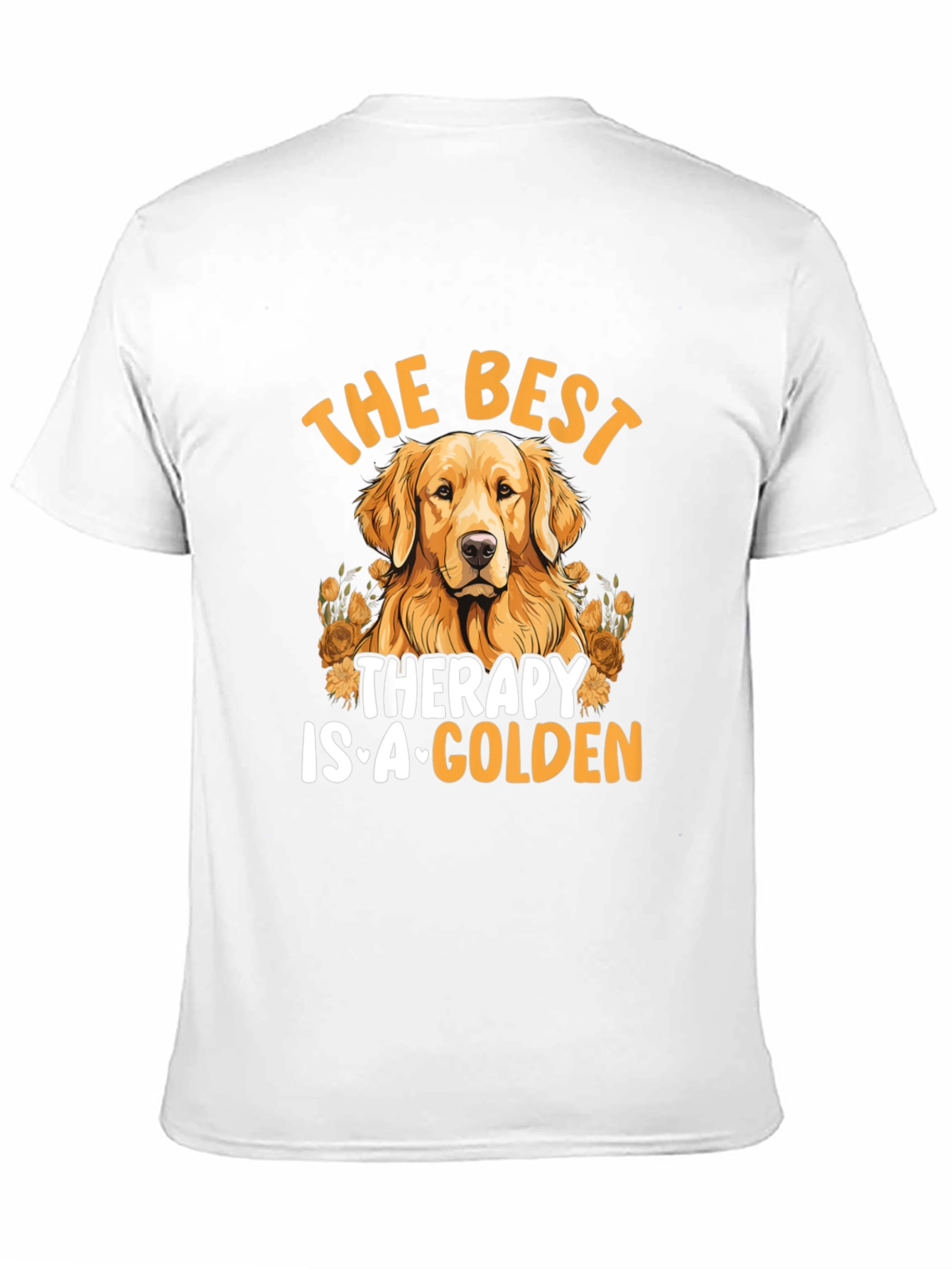 Best Therapy Golden Dog Graphic Tee - 11