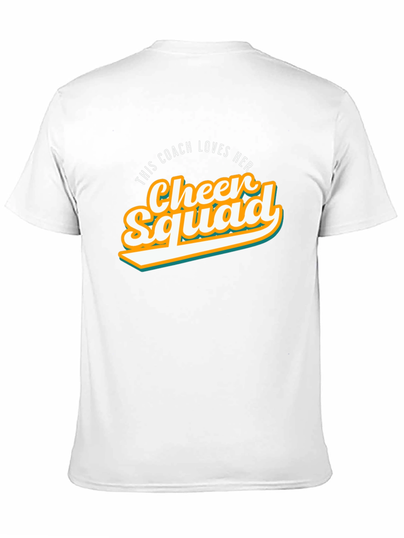 Black Cheer Squad Coach T-Shirt view 11