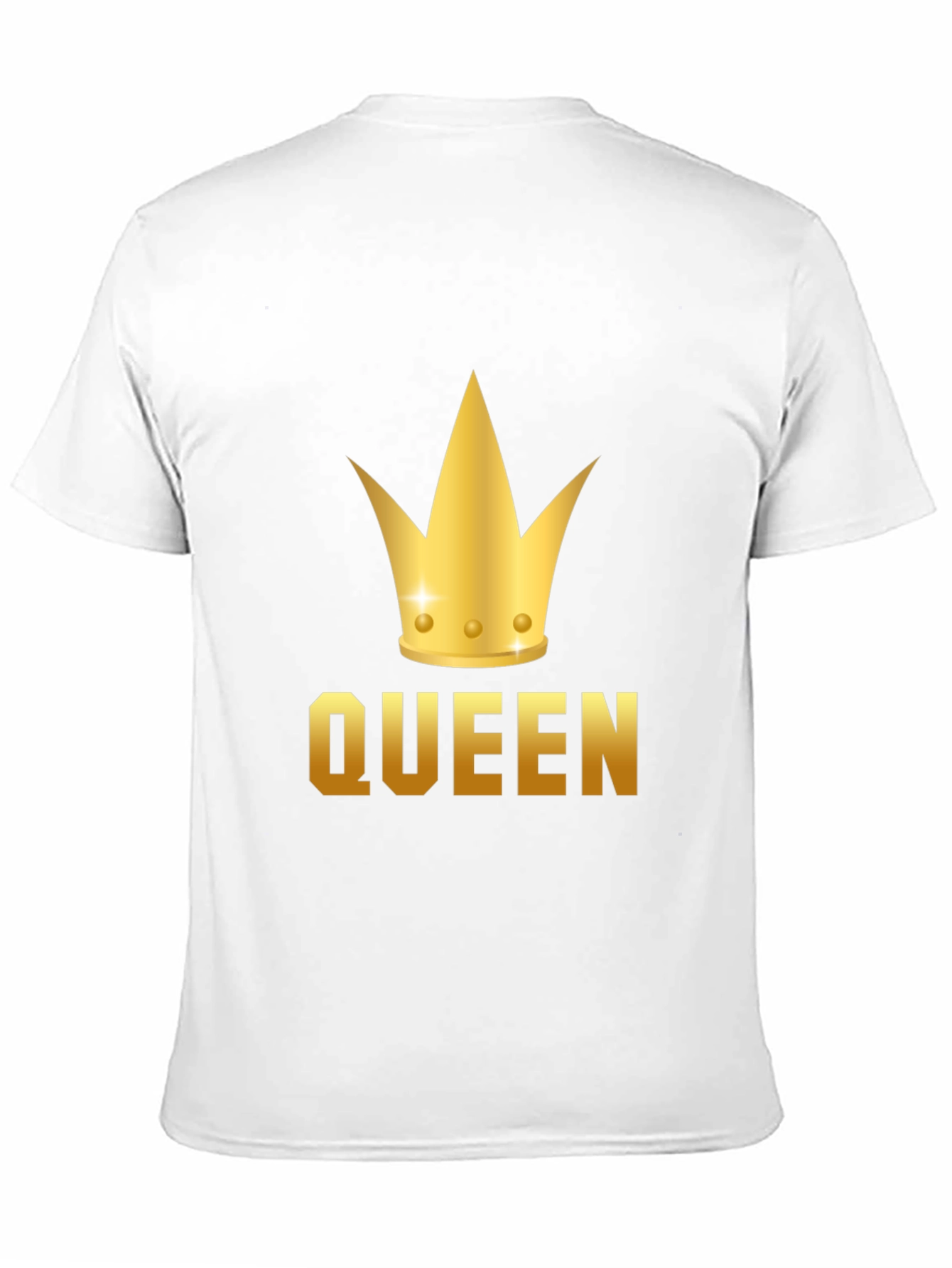 Black Queen Crown Graphic Tee - Black Cotton T-Shirt view 11