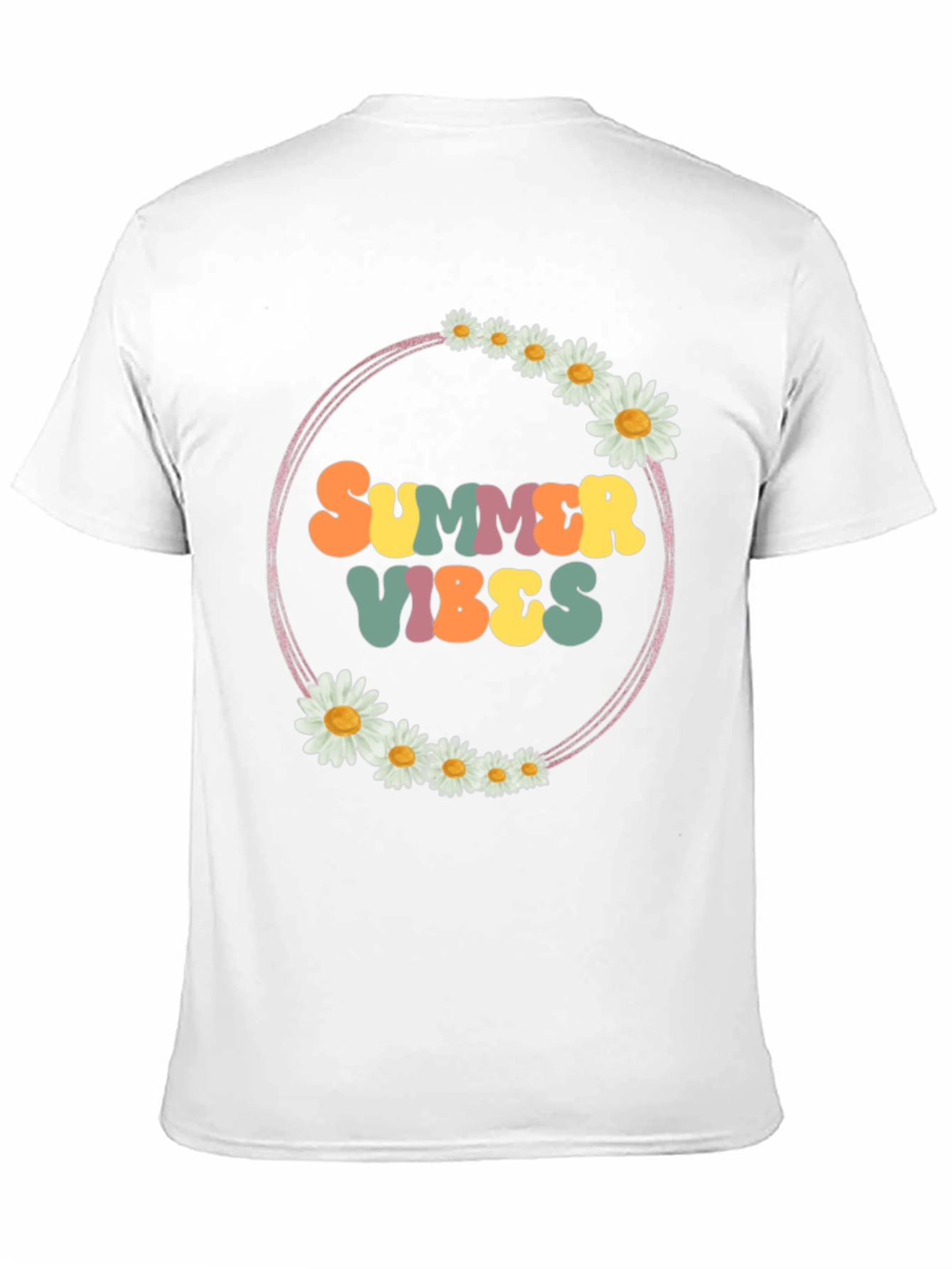 Black Summer Vibes Daisy Graphic Tee view 11