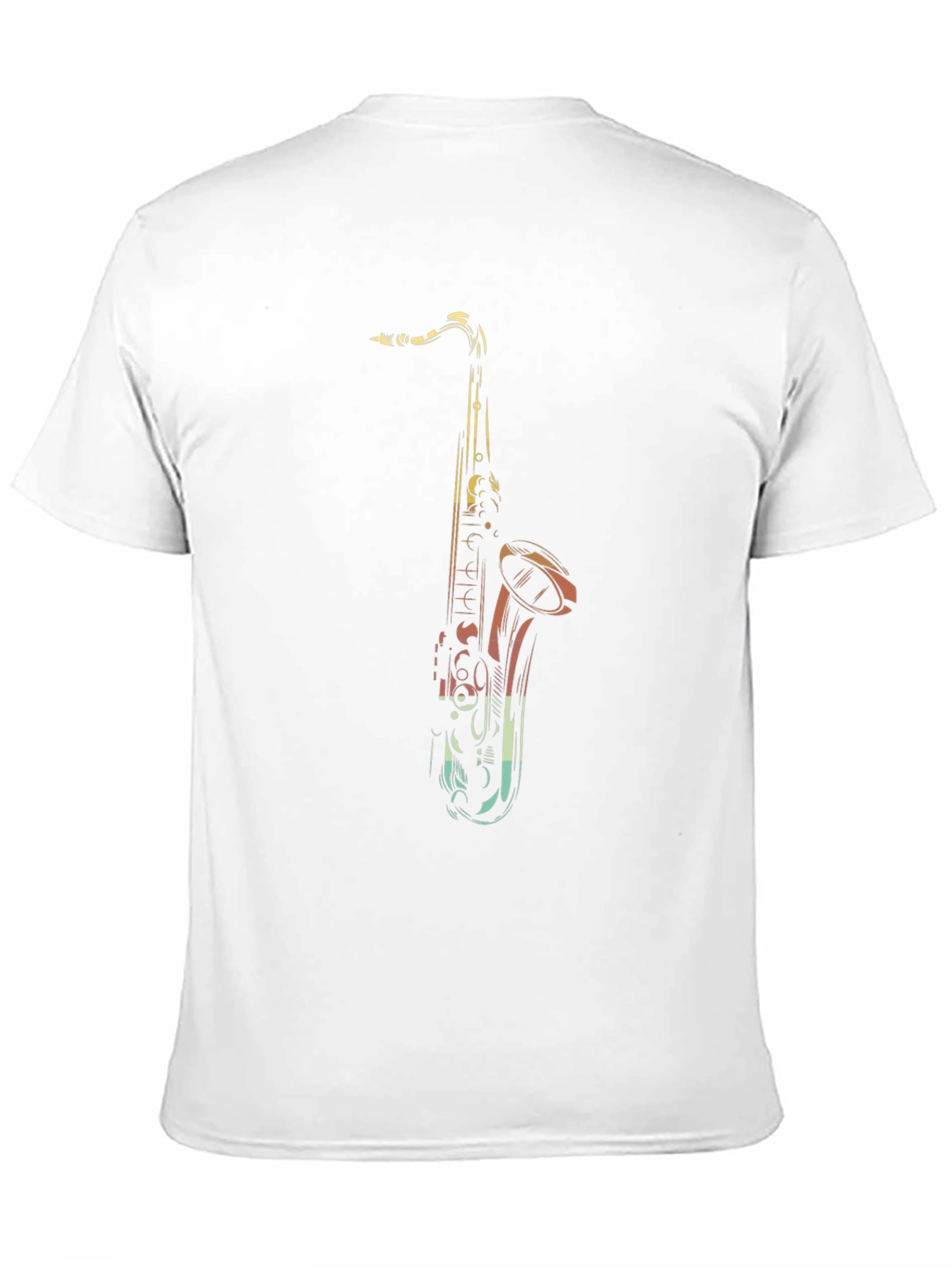 Black Saxophone Graphic Black T-Shirt | Music Lover Tee view 11