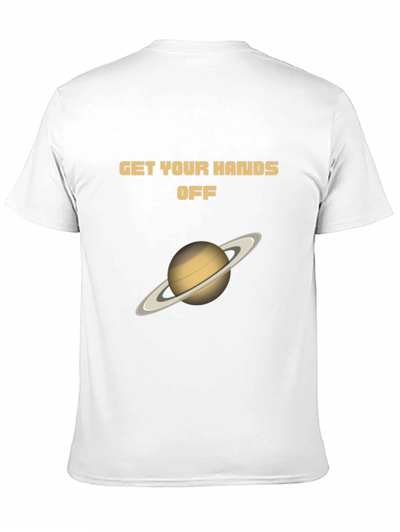 Black Get Your Hands Off Saturn Graphic T-Shirt view 11