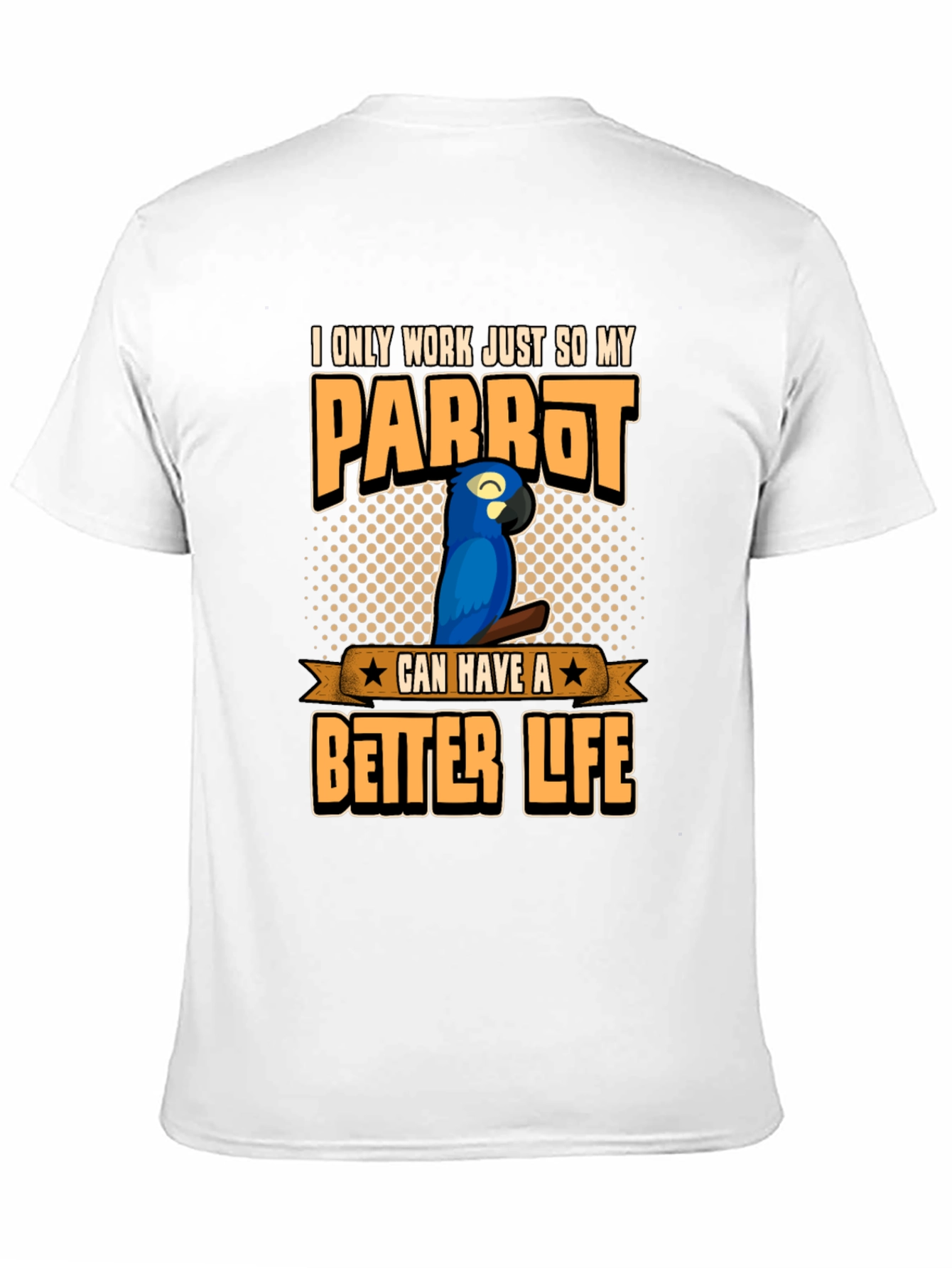 Black Parrot Lover Graphic T-Shirt view 11