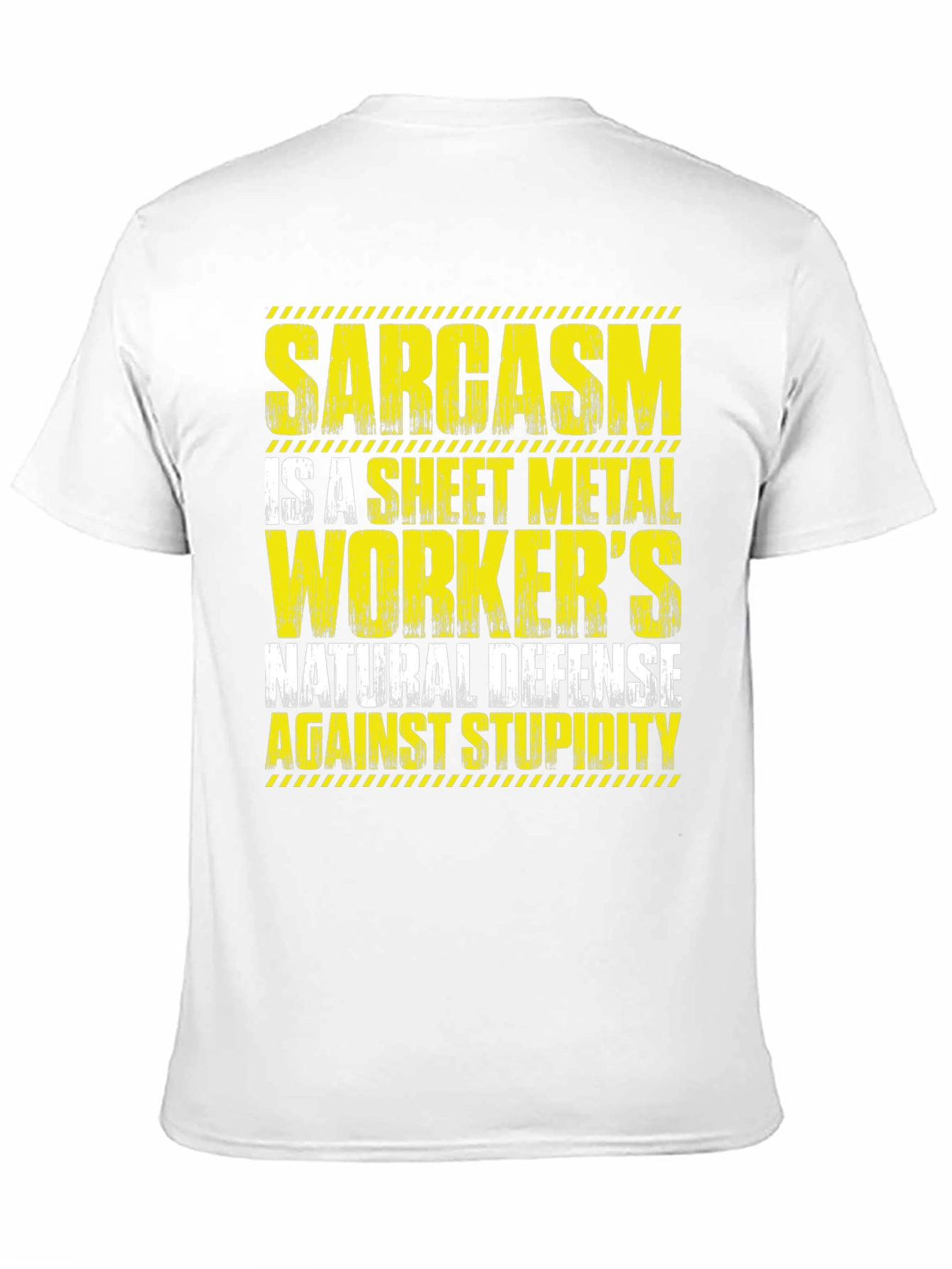 Black Sarcasm Sheet Metal Worker's T-Shirt view 11