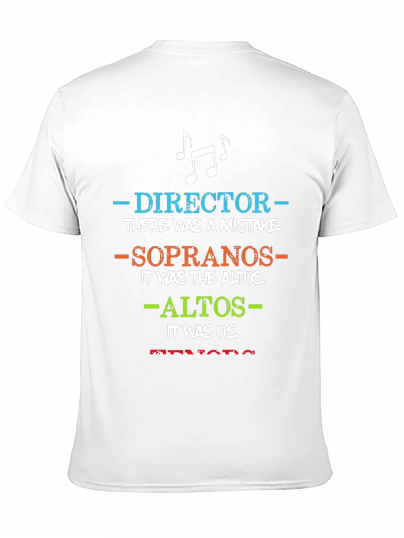 Black Choir Director T-Shirt: Blame the Altos Funny Music Tee view 11