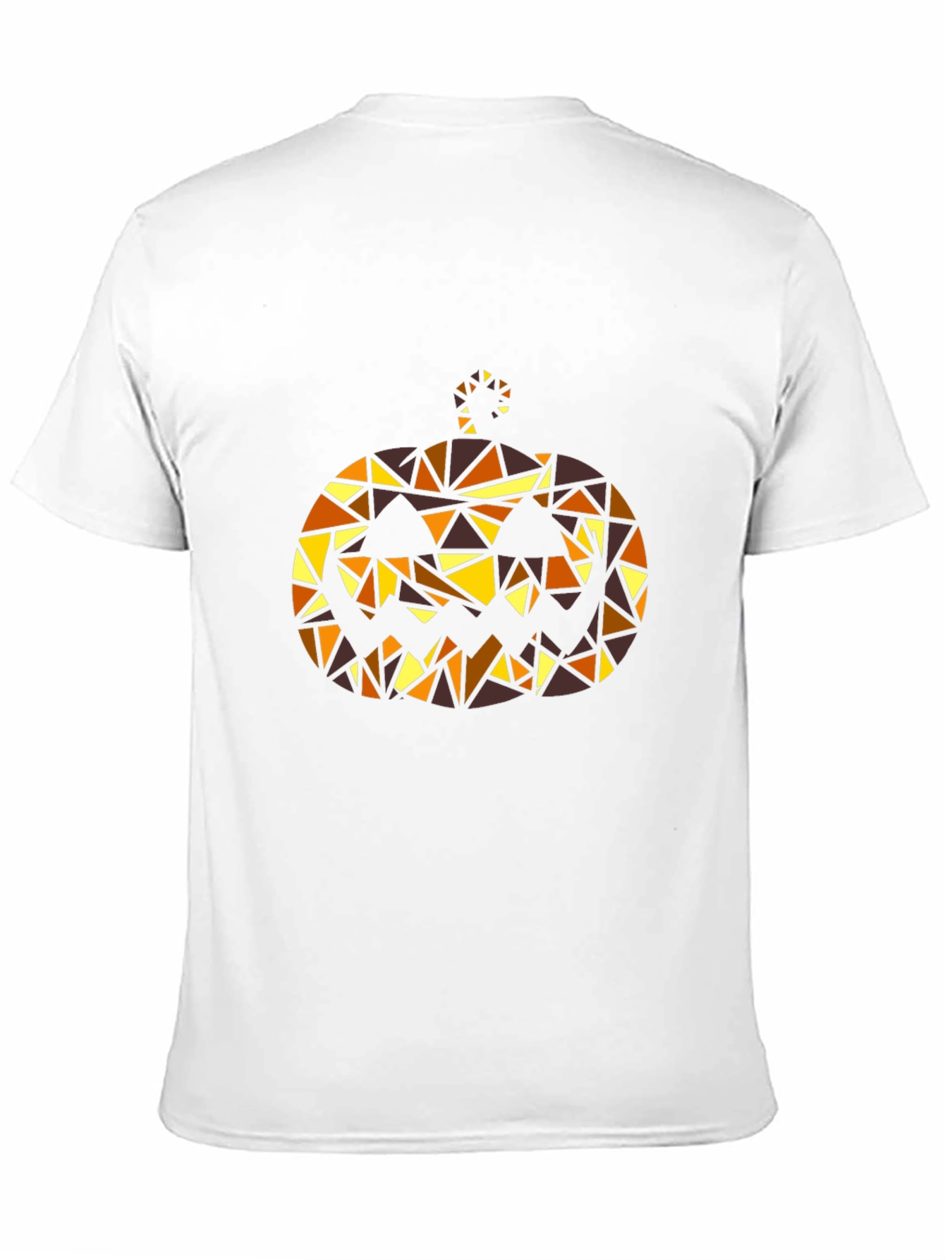 Black Geometric Pumpkin T-Shirt view 11