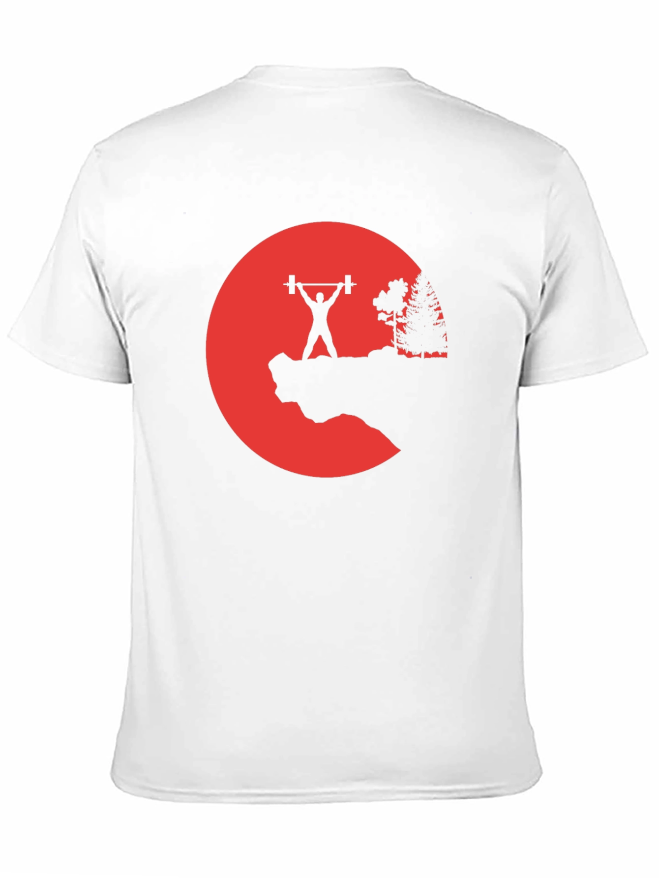 Black Weightlifting Silhouette Graphic T-Shirt view 11