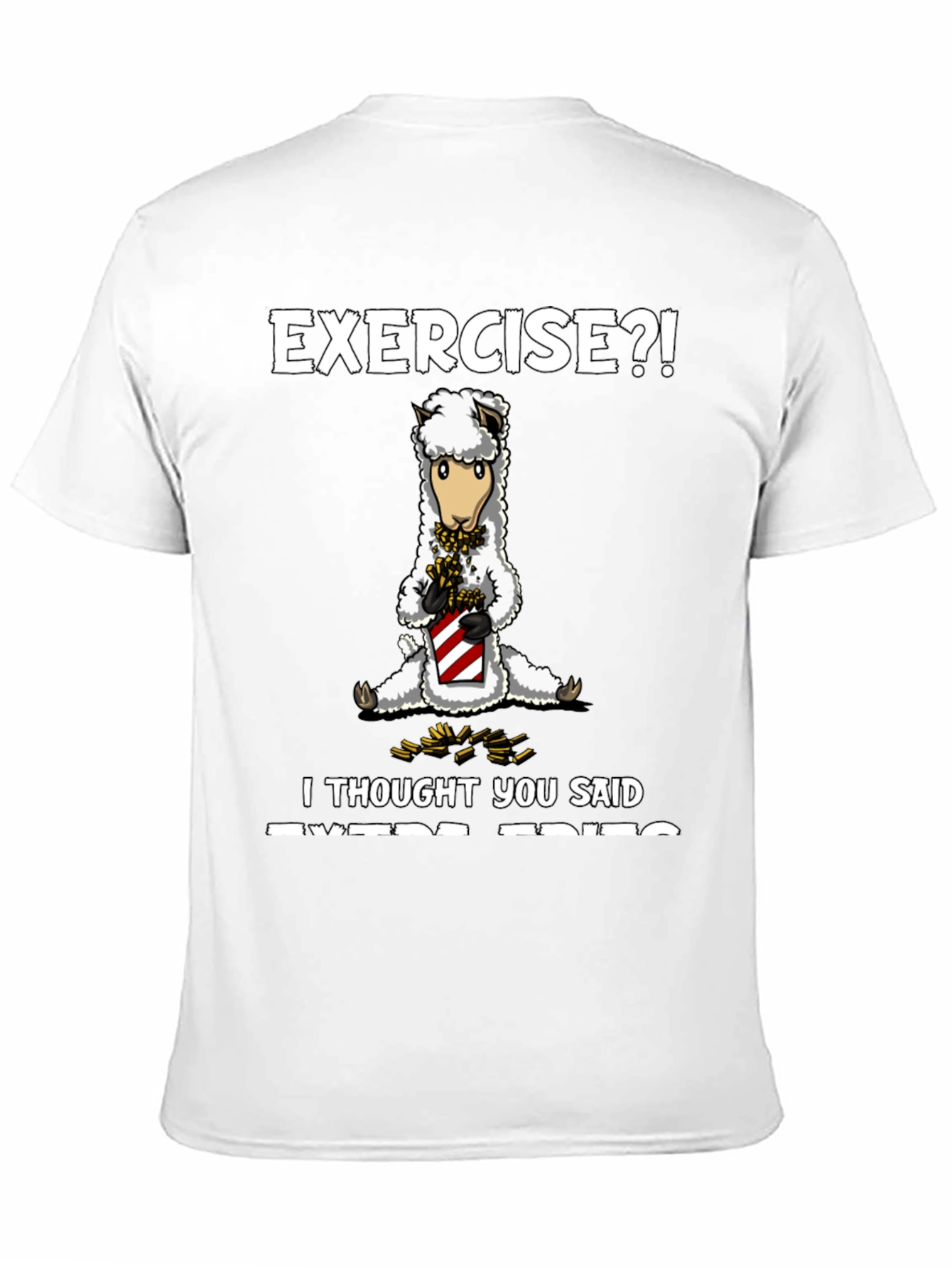 Black Extra Fries Alpaca T-Shirt view 11