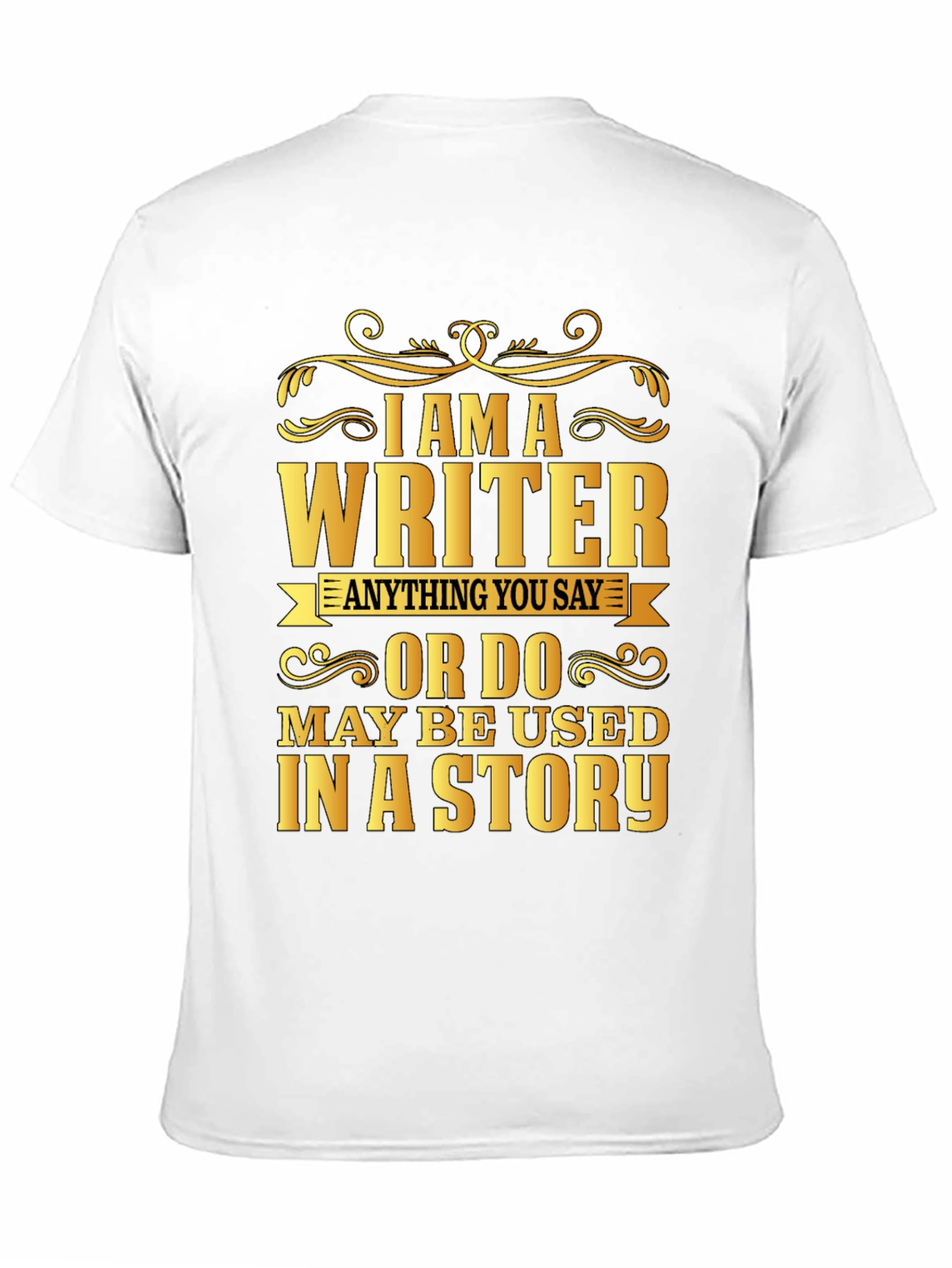 Black I Am A Writer Graphic Tee view 11