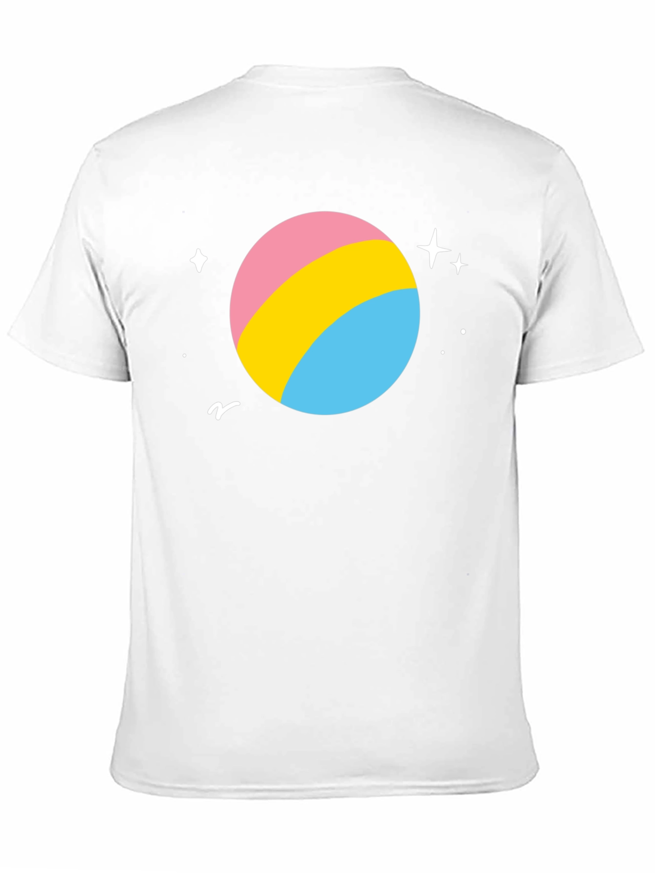 Black Pansexual Pride Planet T-Shirt - Black view 11
