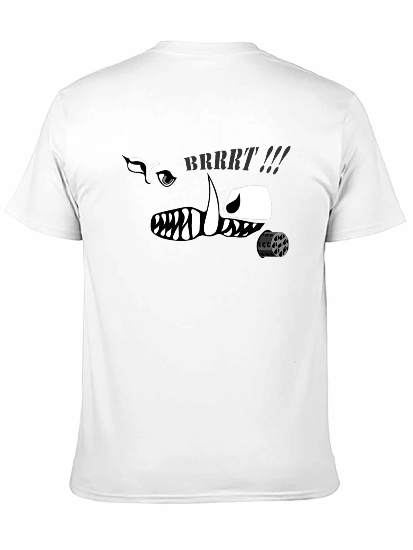 Black BRRRT Funny Graphic Tee view 11