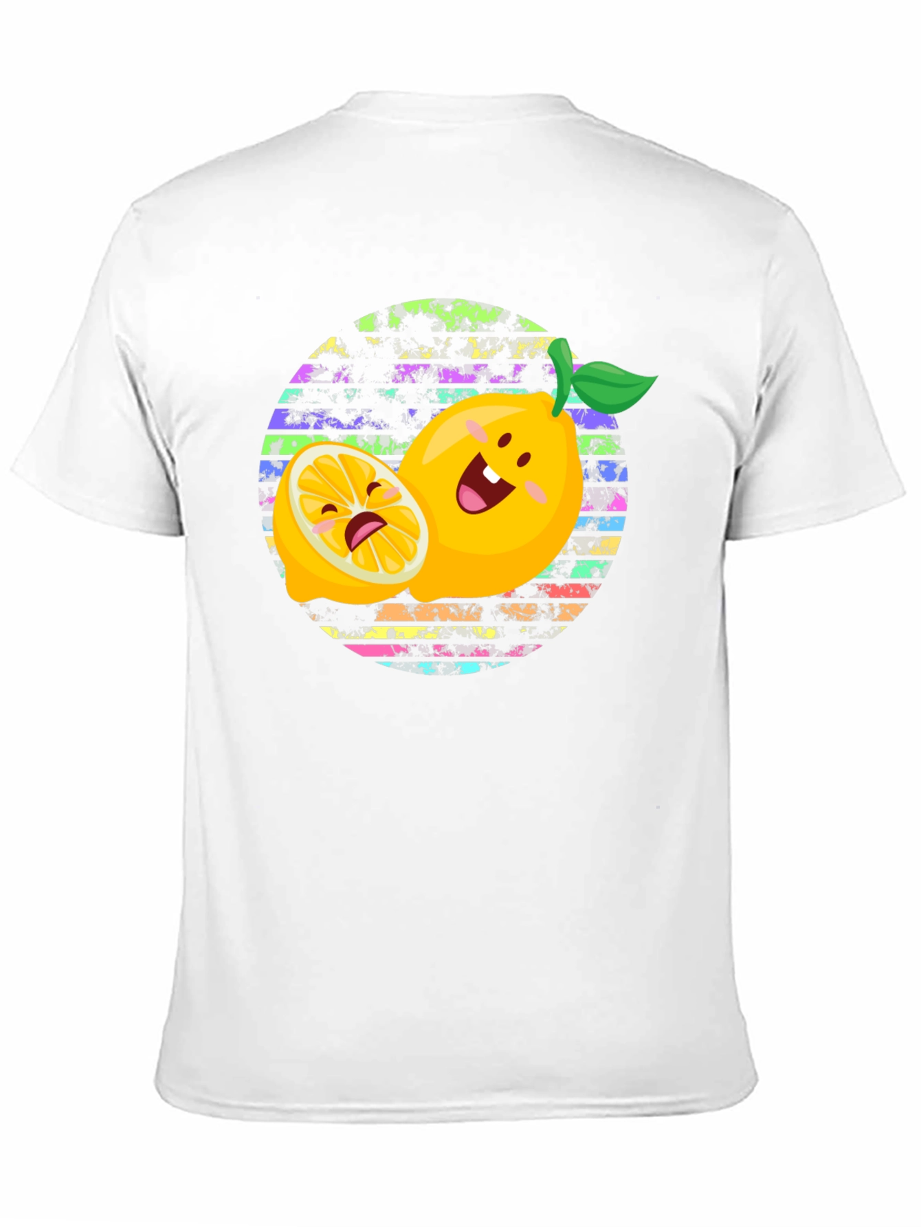 Black Funny Lemon Graphic Tee - Unisex Black T-Shirt view 11