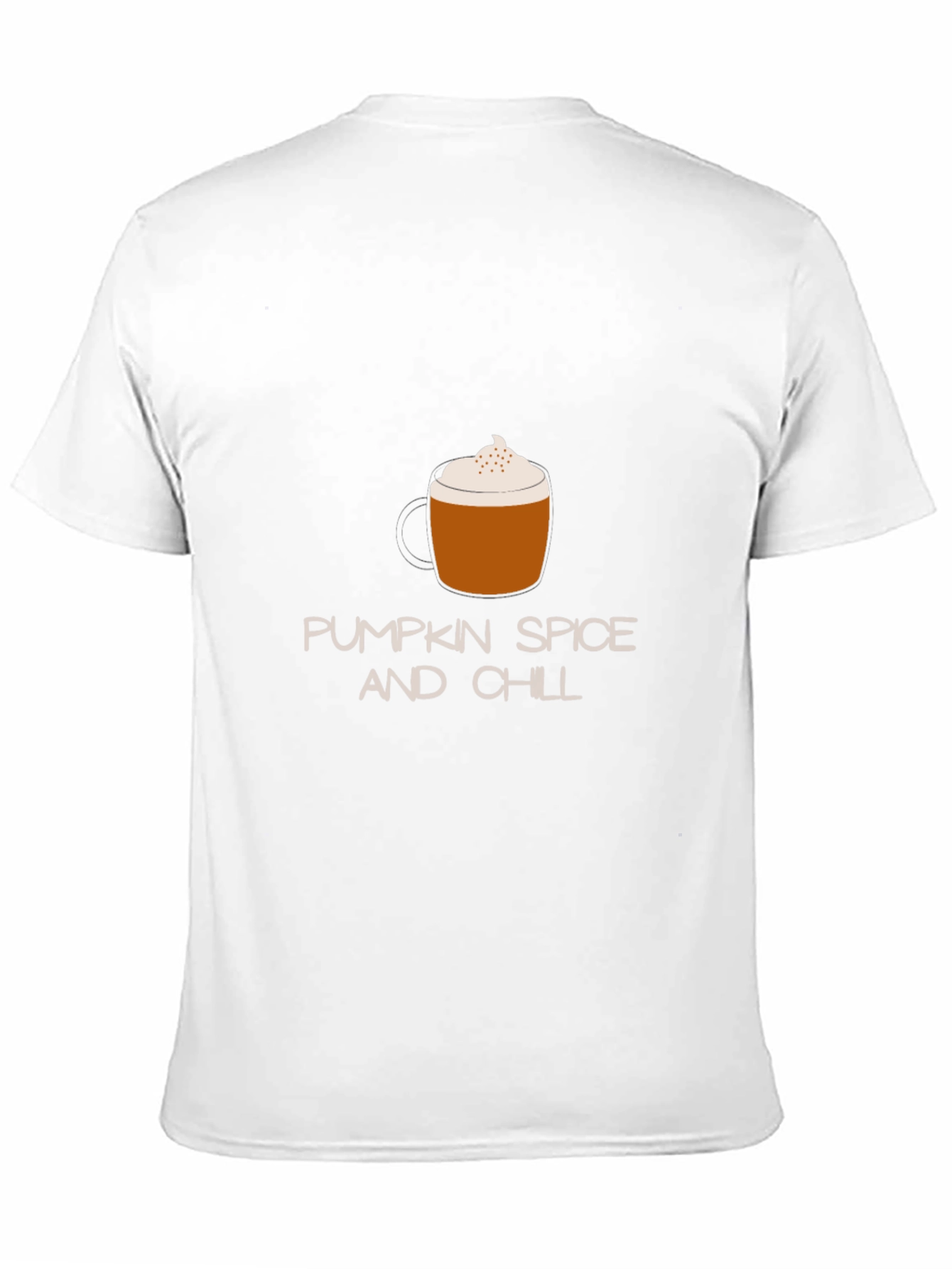 Black Pumpkin Spice and Chill Graphic Tee view 11