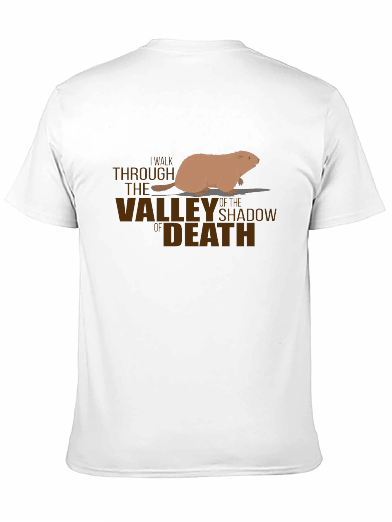 Black I Walk Through The Valley Of The Shadow Of Death T-Shirt view 11