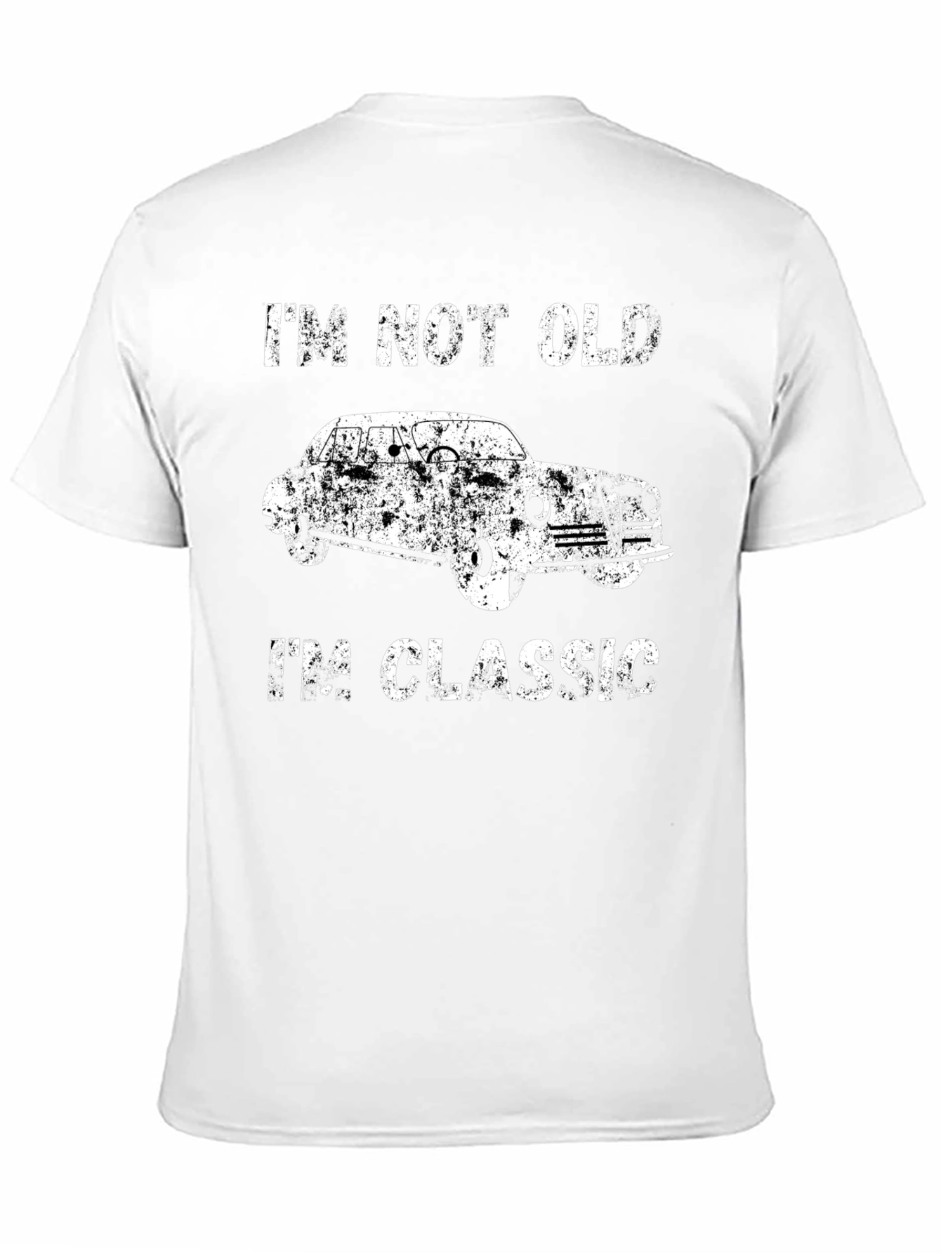Black Classic Car T-Shirt - I'm Not Old, I'm Classic view 11