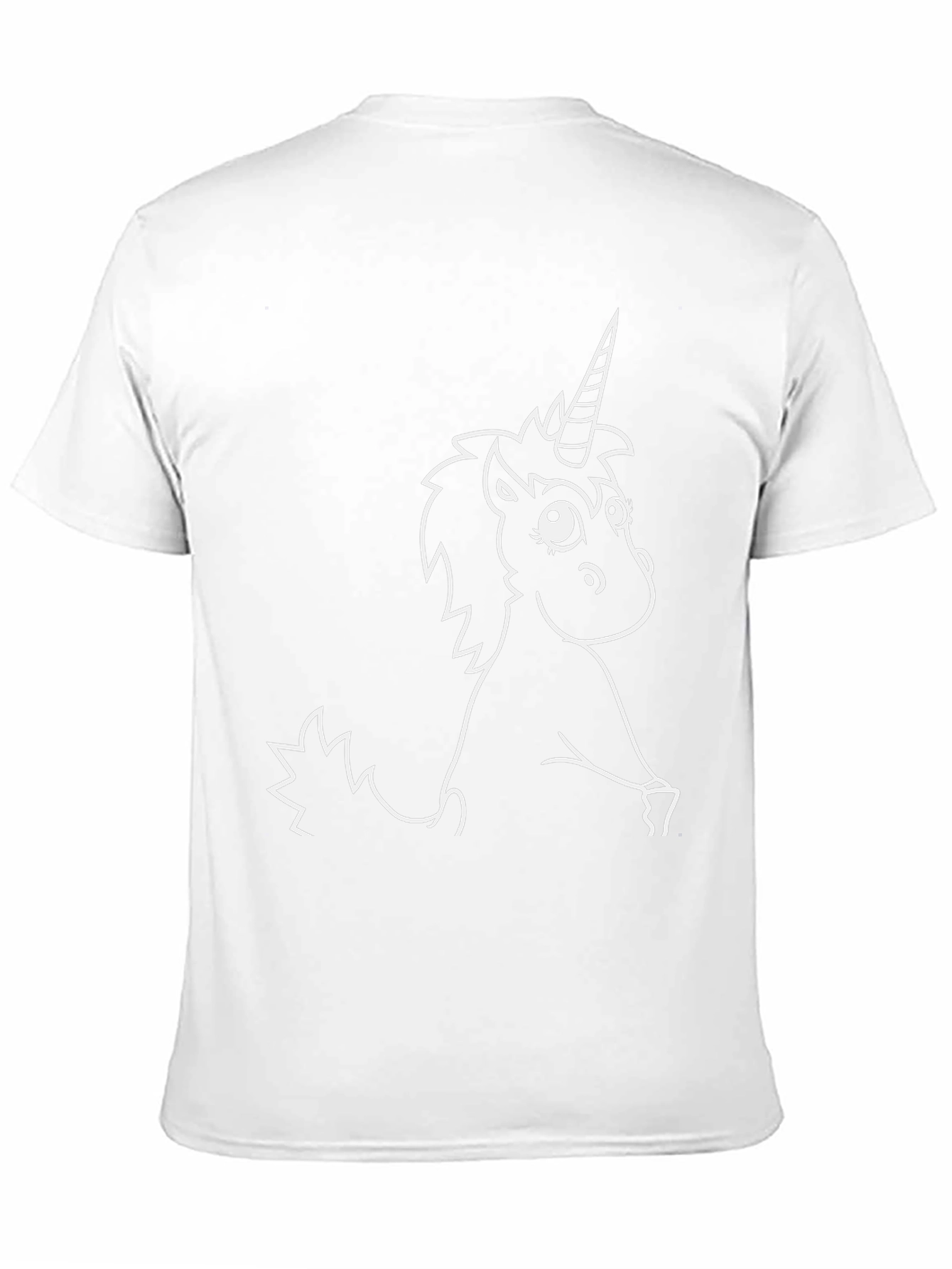 Black Unicorn Graphic Tee - Men's Black T-Shirt view 11