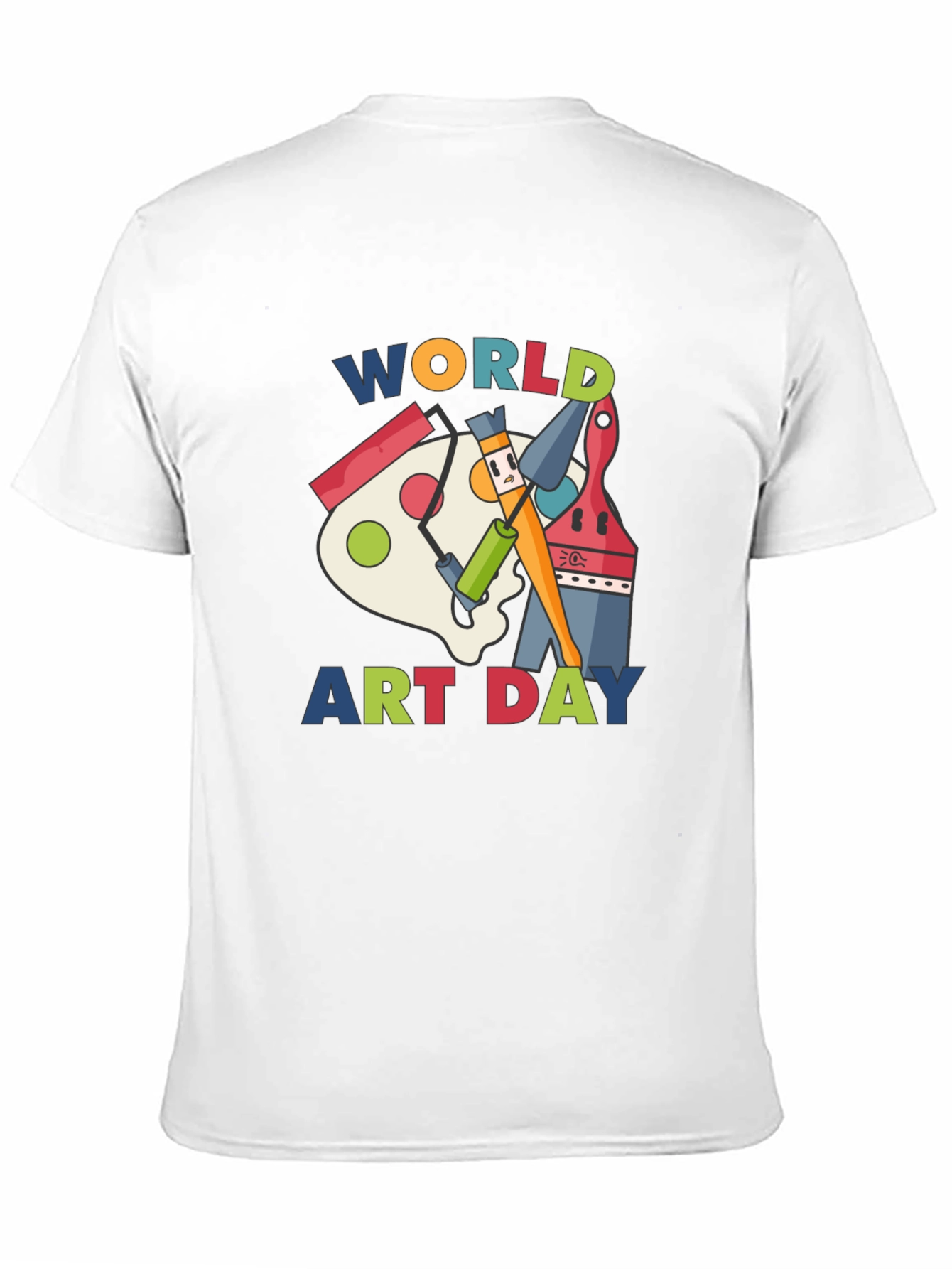 Black World Art Day Black T-Shirt view 11