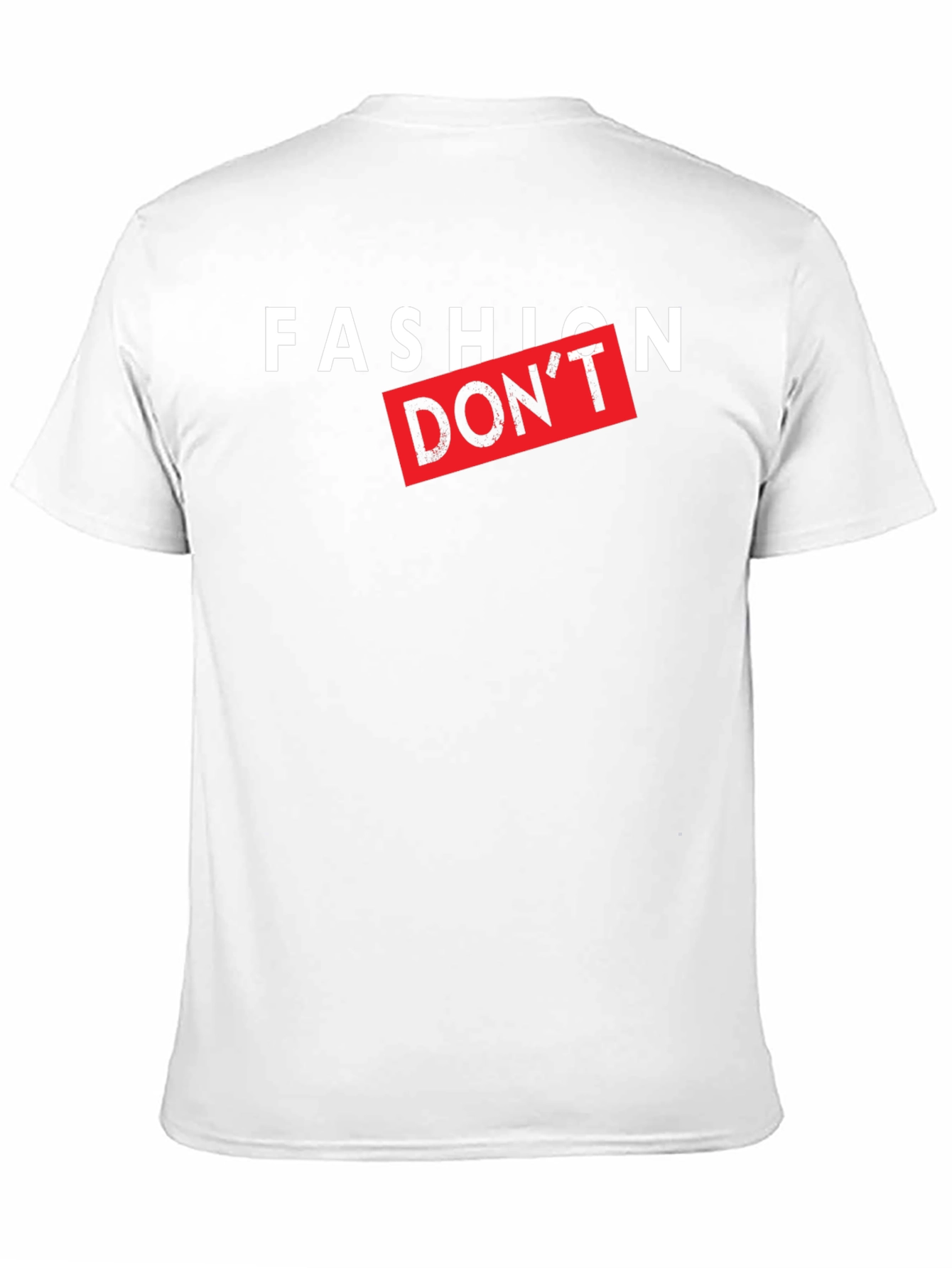 Black Fashion Don't Graphic Print Black T-Shirt view 11