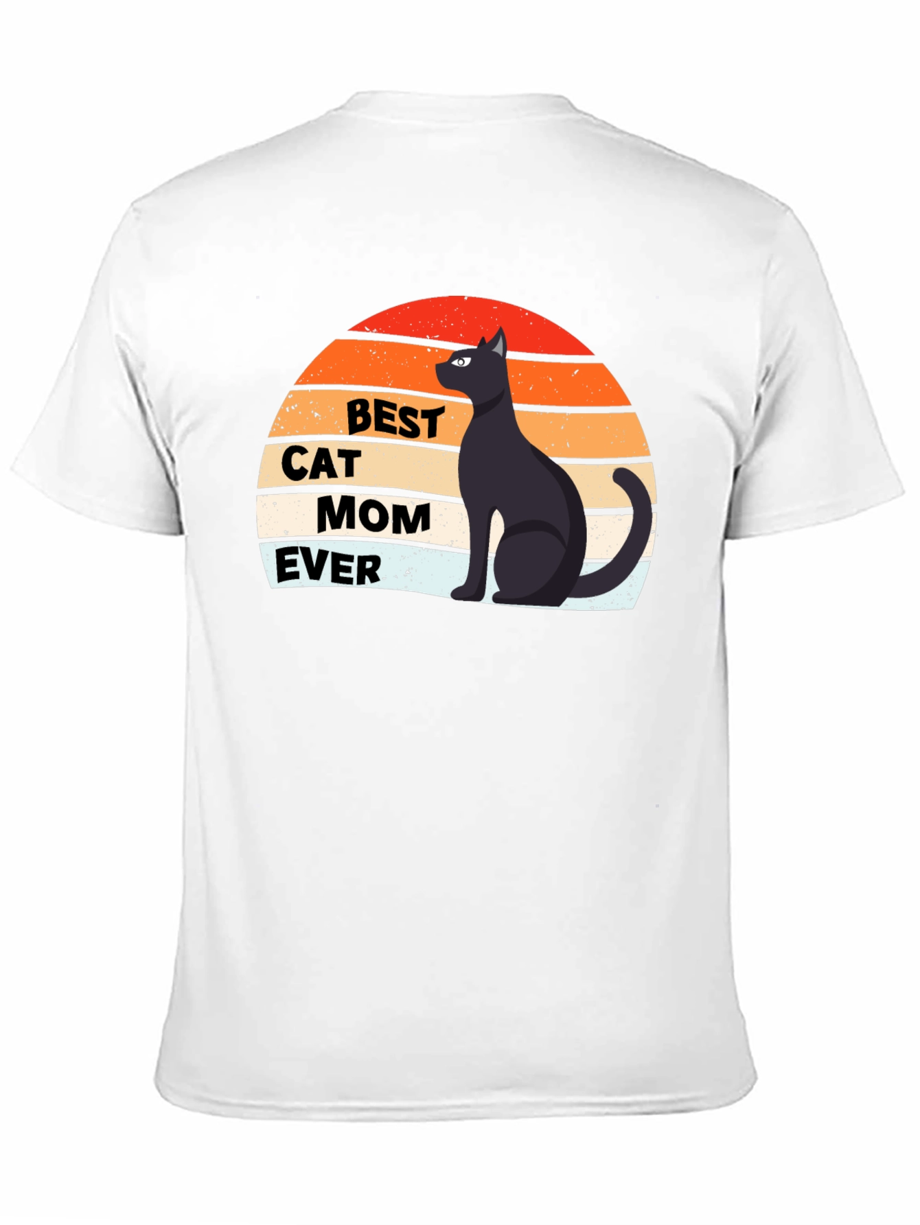 Black Best Cat Mom Ever Graphic Tee view 11