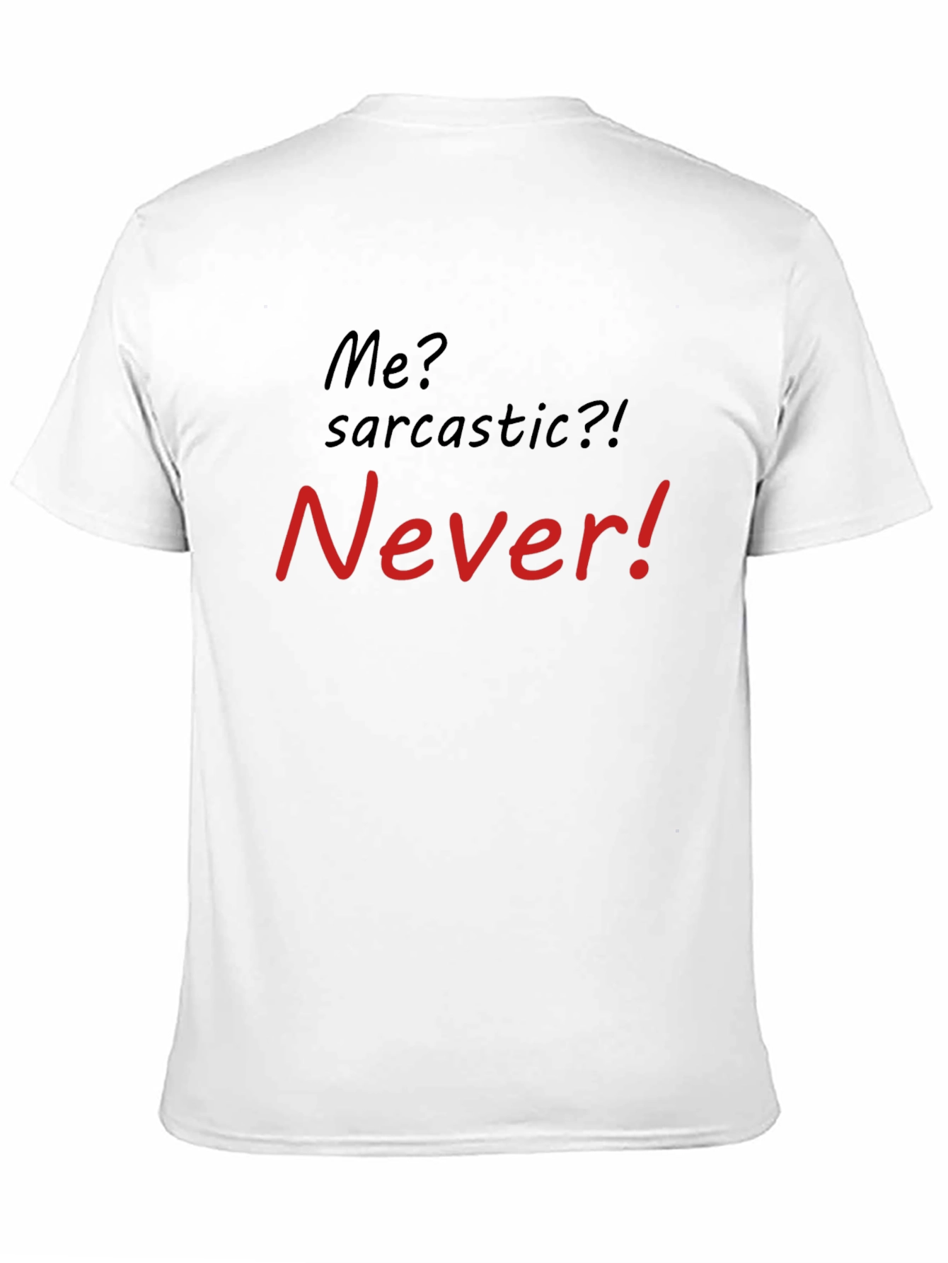 Black Sarcastic? Never! Men's Graphic T-Shirt view 11