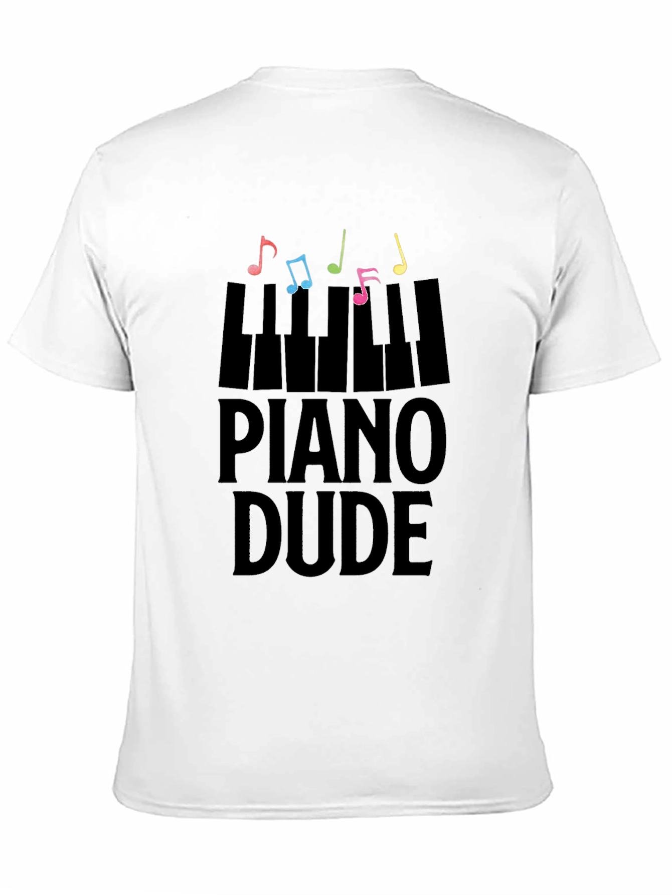 Black Piano Dude Black Graphic Tee view 11