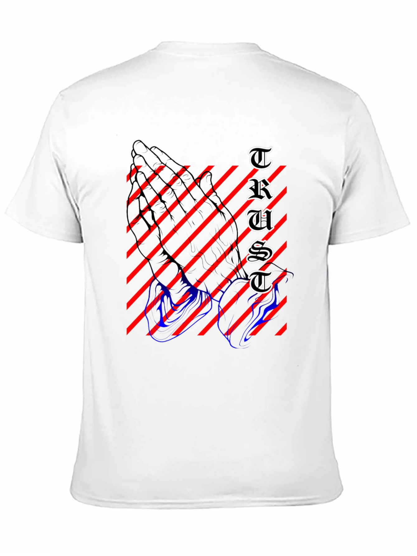 Black Trust Graphic Print Black T-Shirt view 11