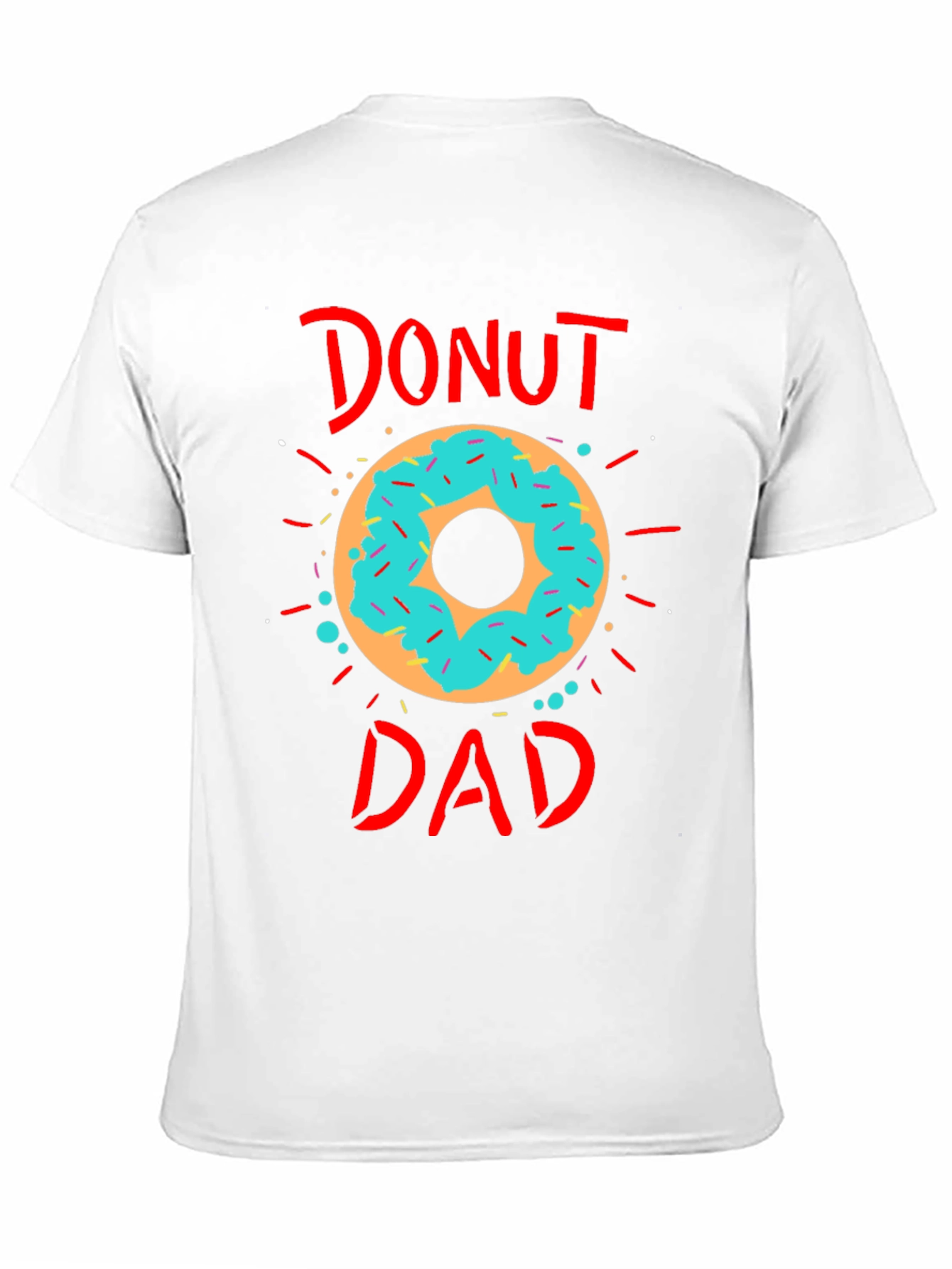 Black Donut Dad T-Shirt - Father's Day Tee view 11