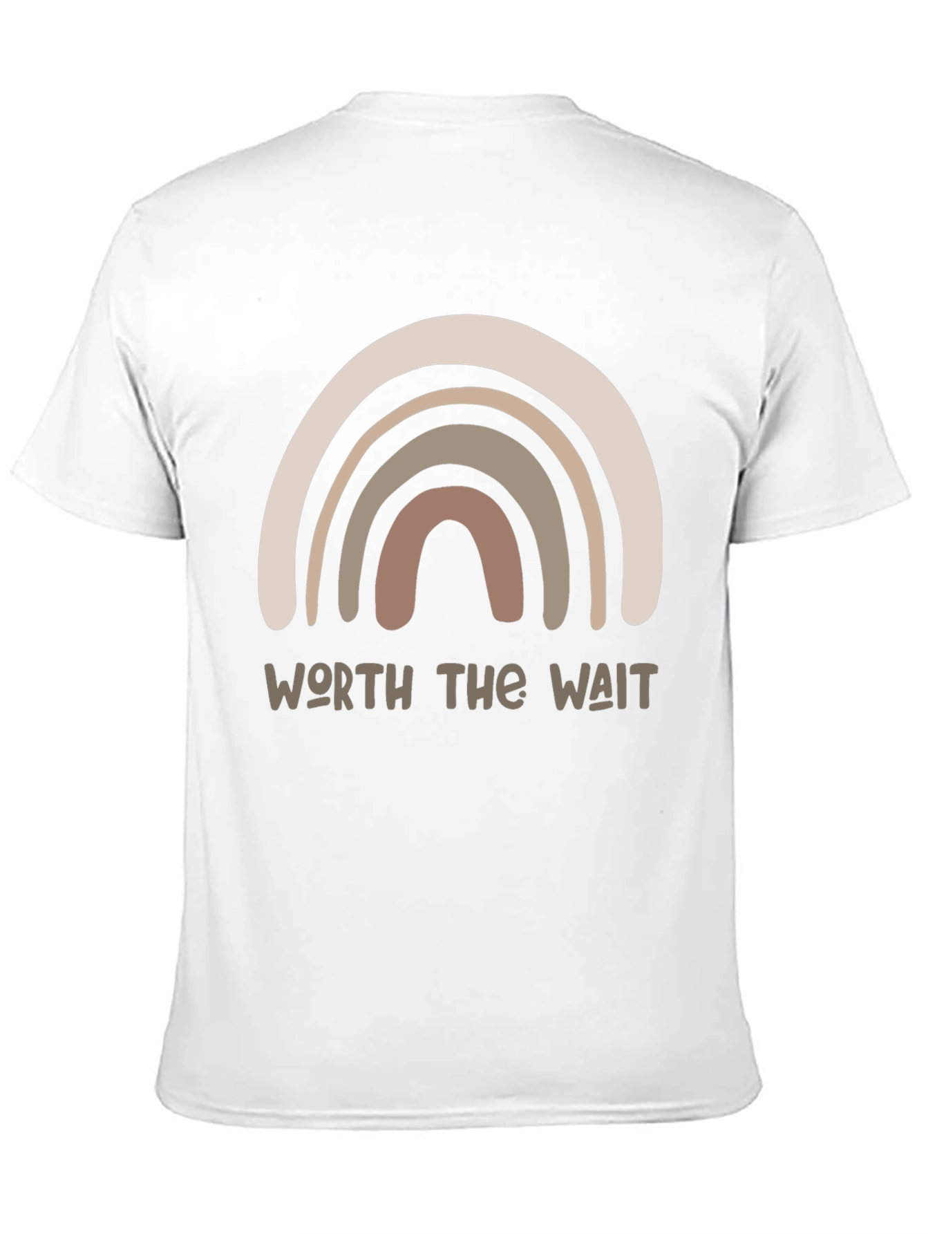 Black Worth the Wait Rainbow Graphic Tee - Unisex view 11