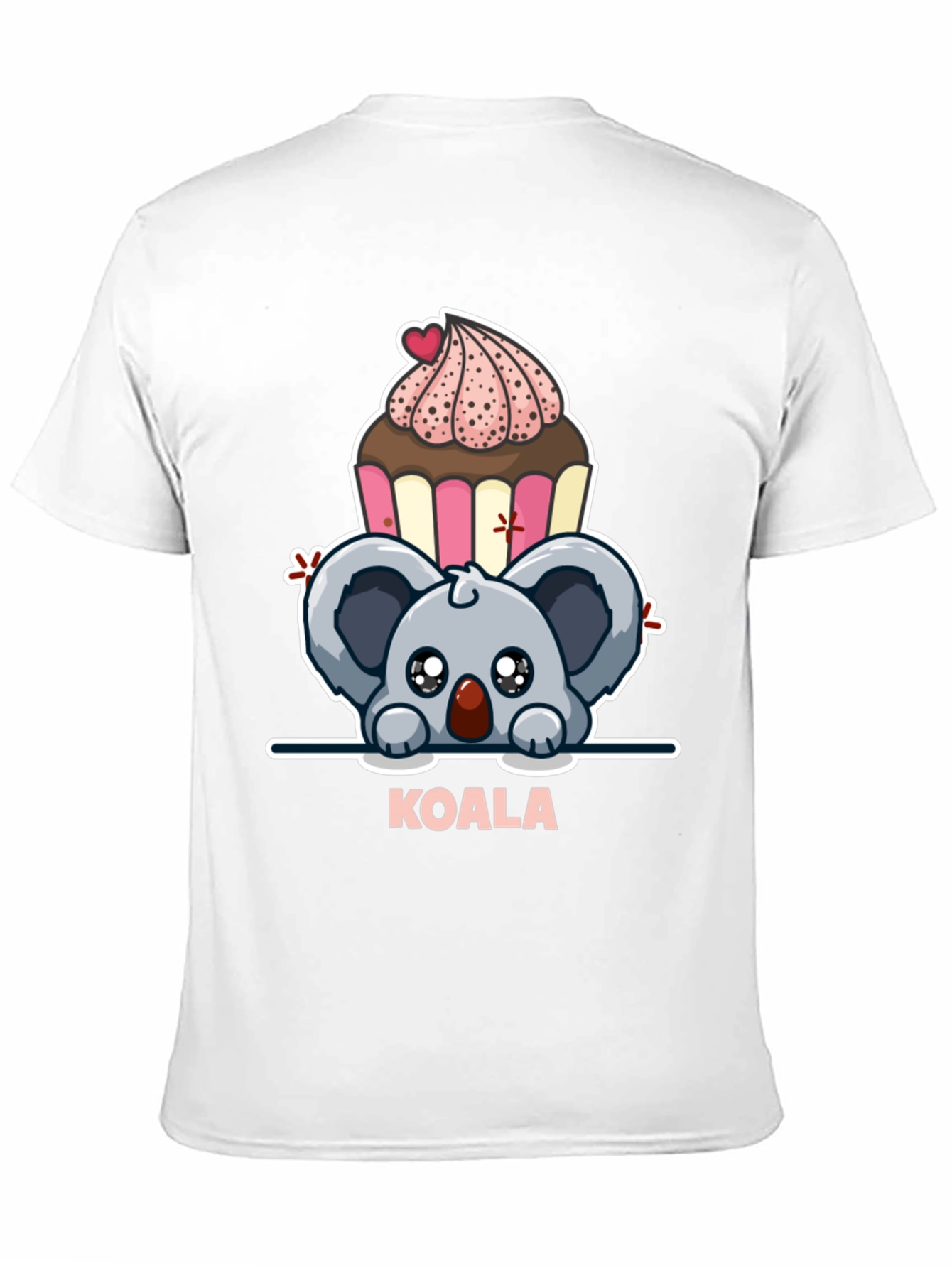 Black Koala & Cupcake Graphic Tee - Sweet Kawaii Style view 11