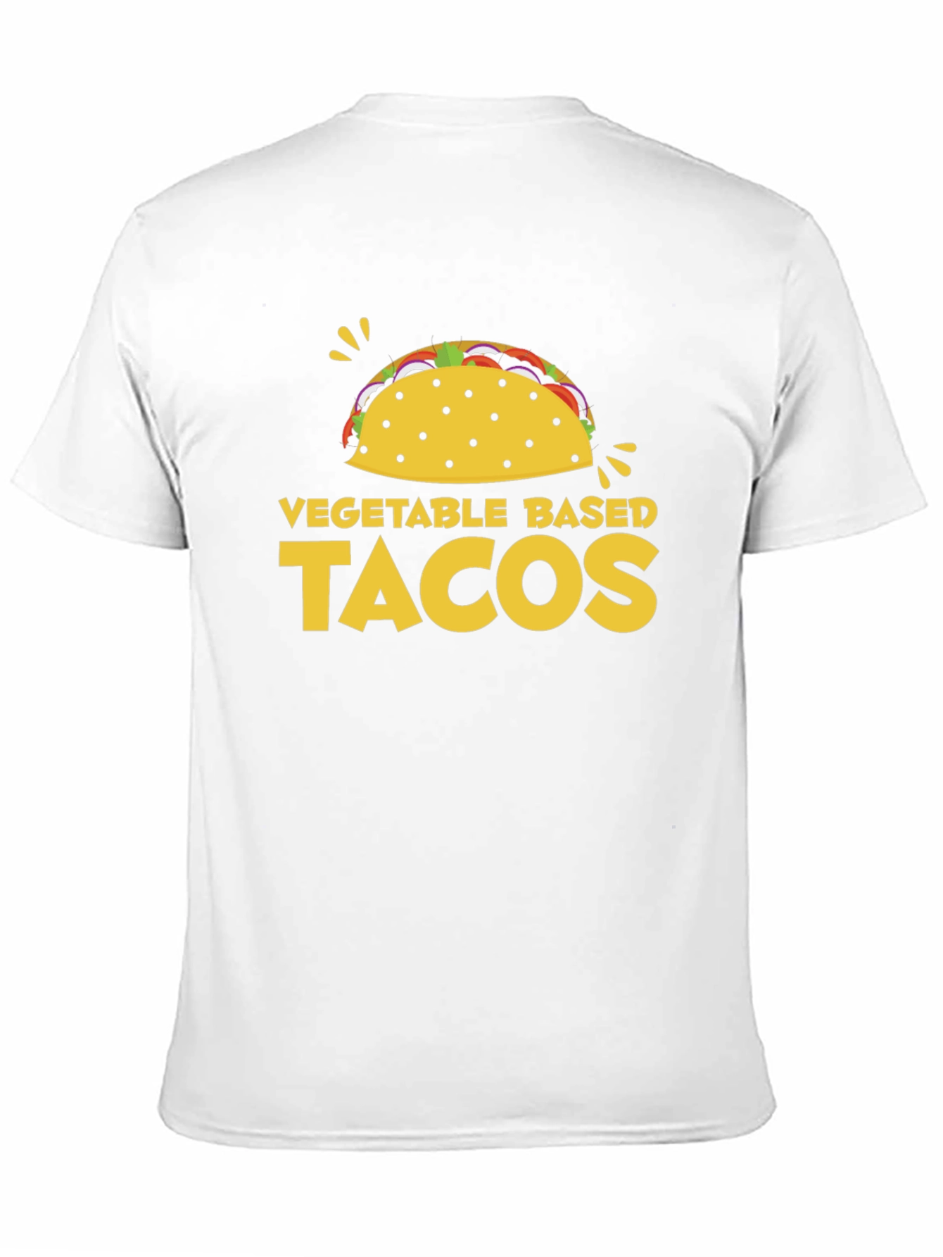 Black Vegetable Based Tacos Graphic T-Shirt view 11