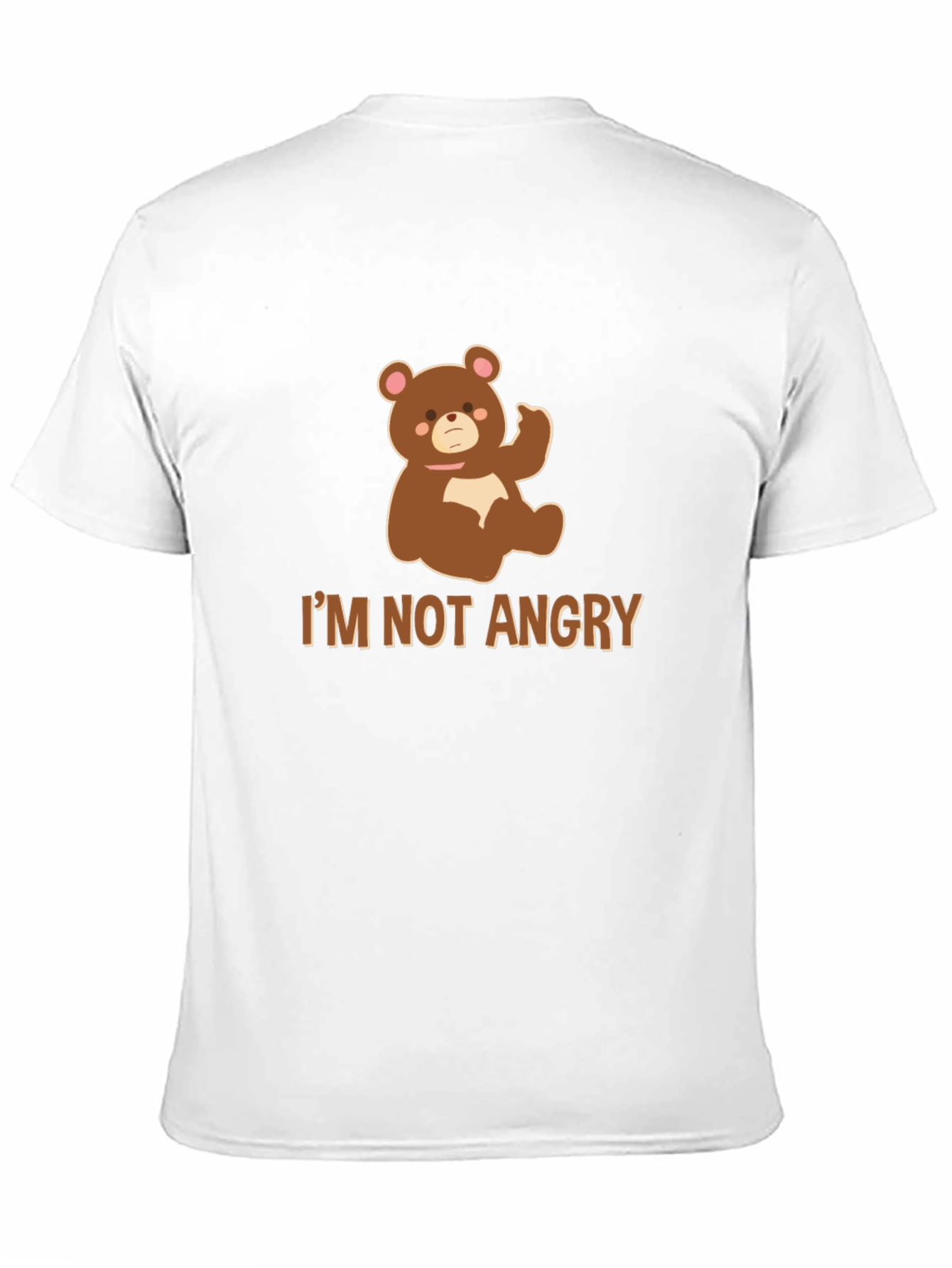 Black I'm Not Angry Bear T-Shirt - Funny Graphic Tee view 11