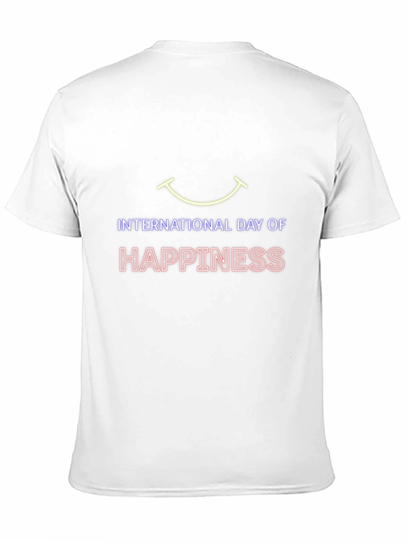 Black International Day of Happiness Graphic T-Shirt view 11