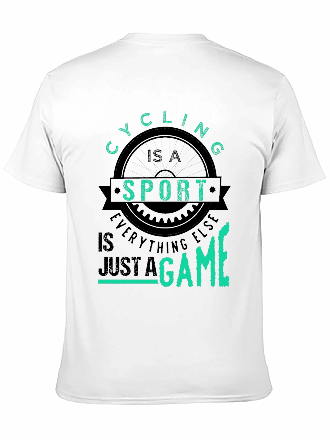 Black Cycling is a Sport T-Shirt view 11