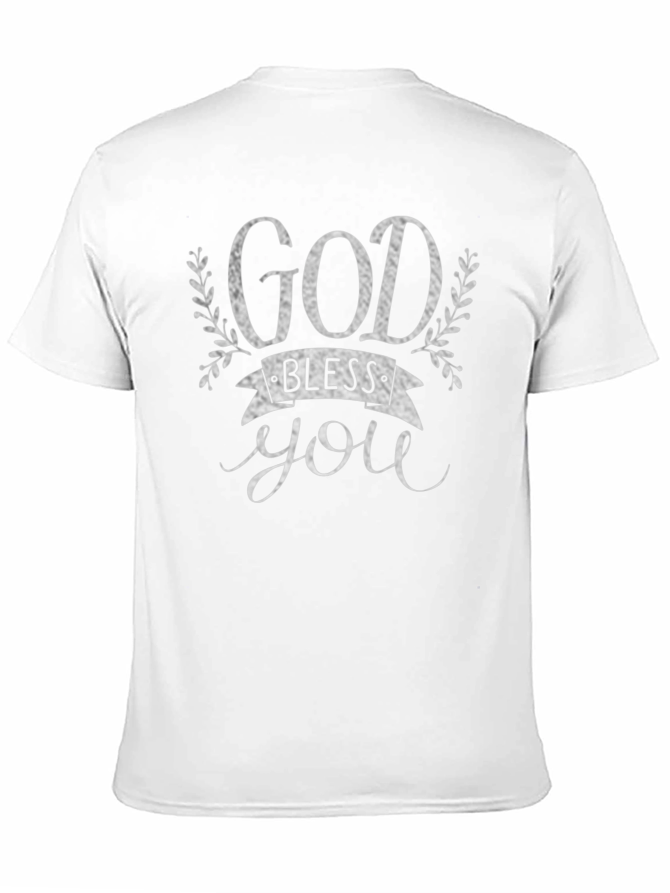 Black God Bless You Graphic Tee - Black view 11