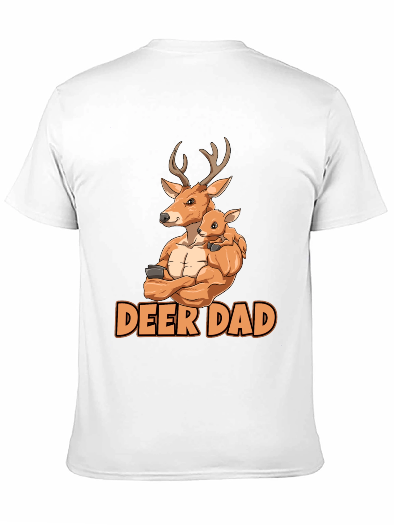 Black Deer Dad Graphic Tee - Father's Day Gift view 11