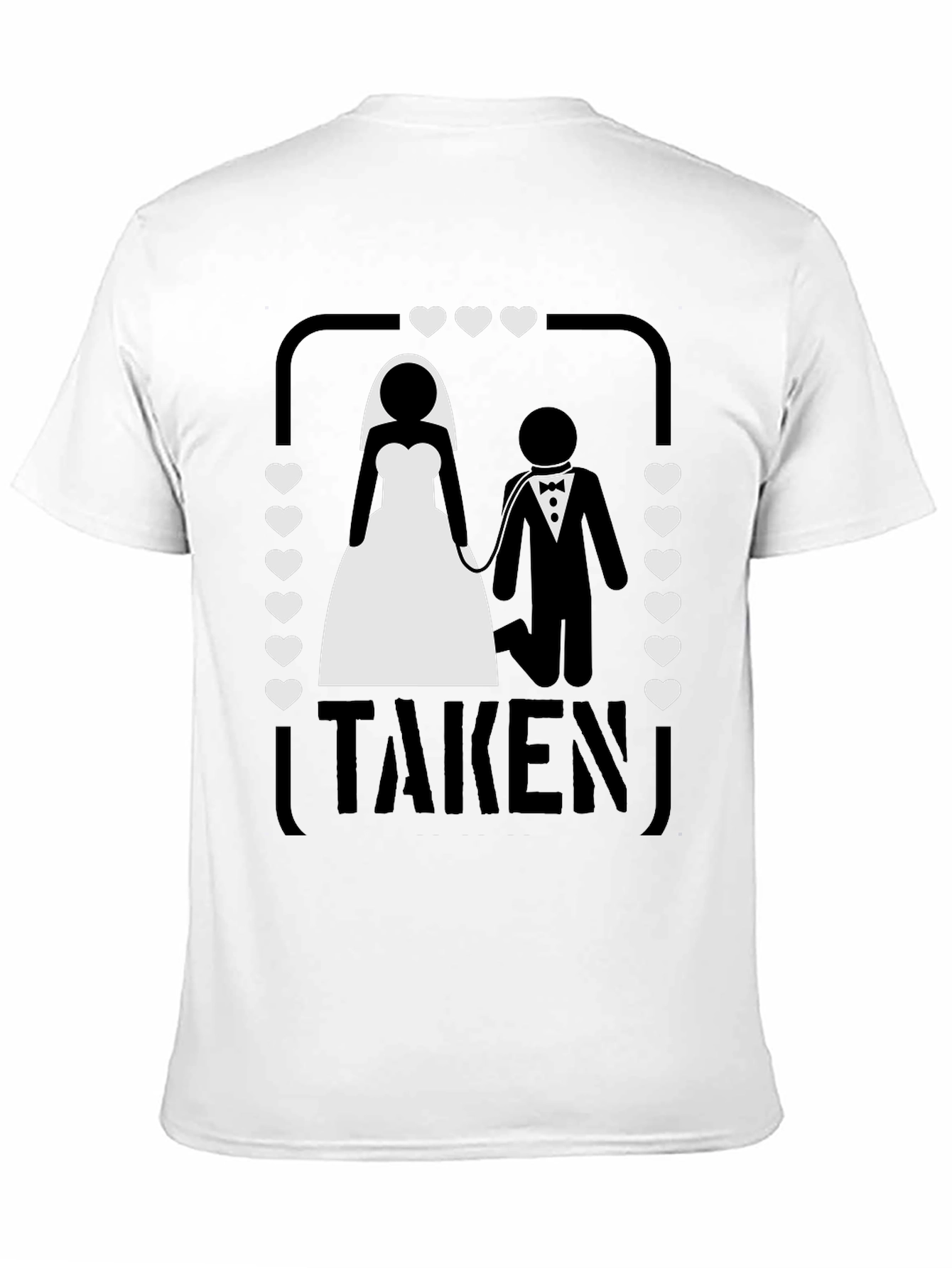 Black Taken Wedding T-Shirt view 11