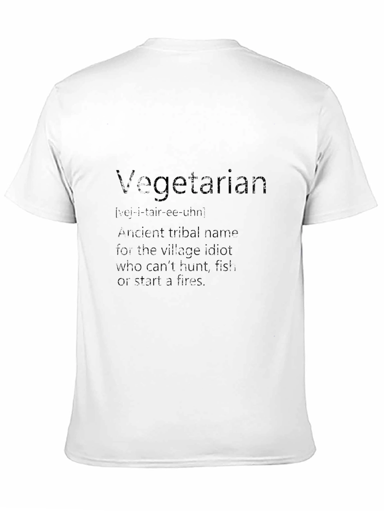 Black Vegetarian Definition Black Graphic T-Shirt view 11