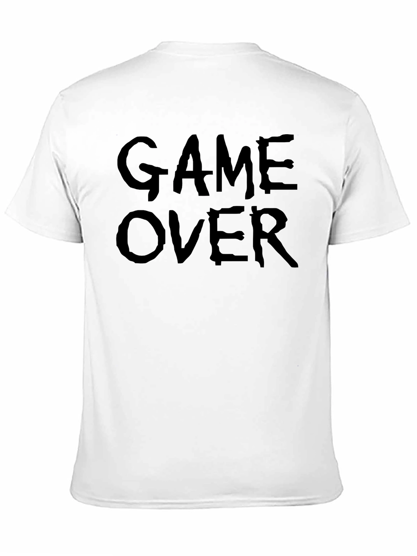 Black Game Over Graphic Tee - Casual Gamer T-Shirt view 11