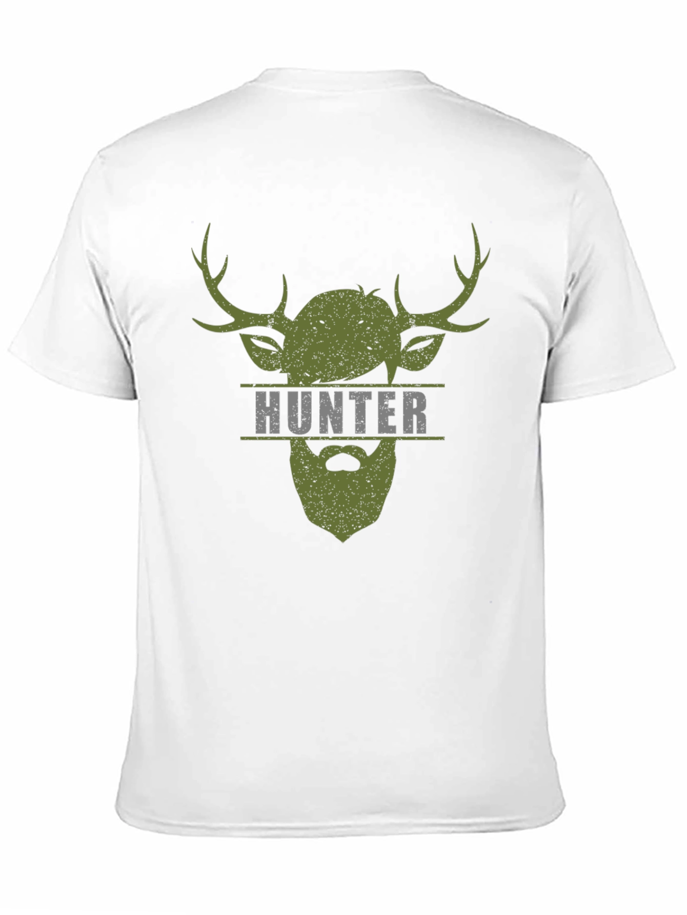 Black Hunter Stag Graphic Tee - Men's Black T-Shirt view 11