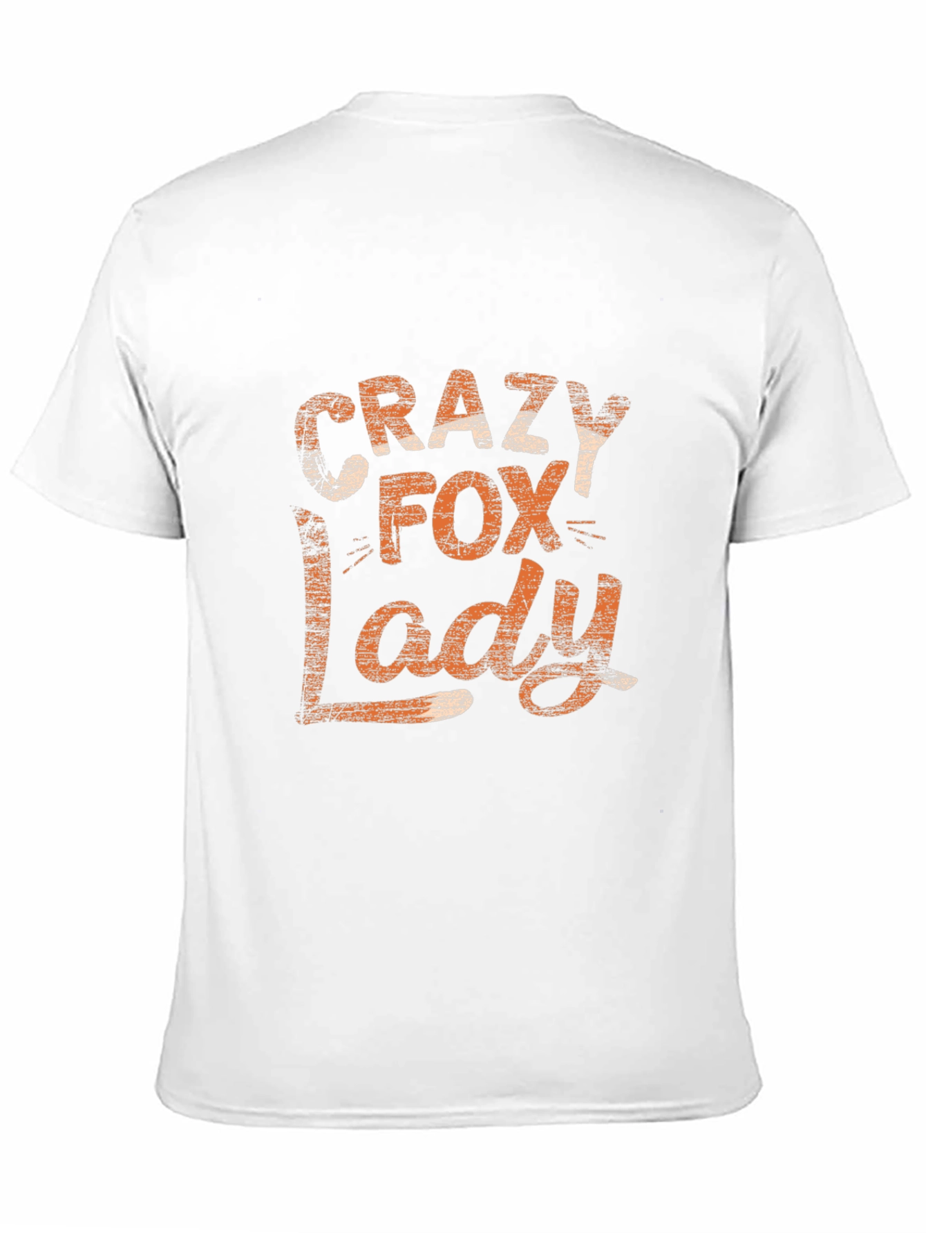 Black Crazy Fox Lady Graphic Tee - Unisex view 11