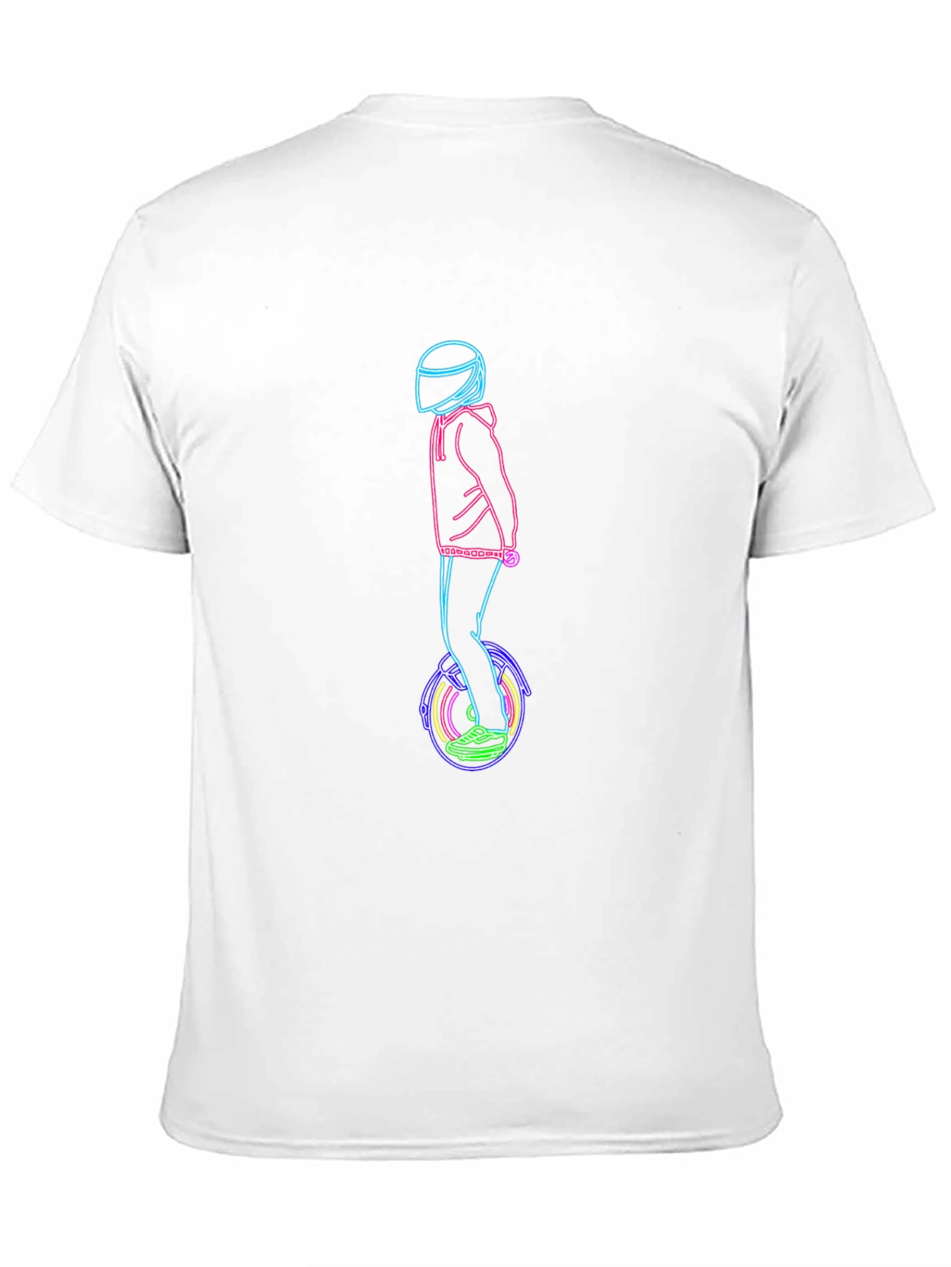 Black Neon Rider T-Shirt - Unique Graphic Tee view 11