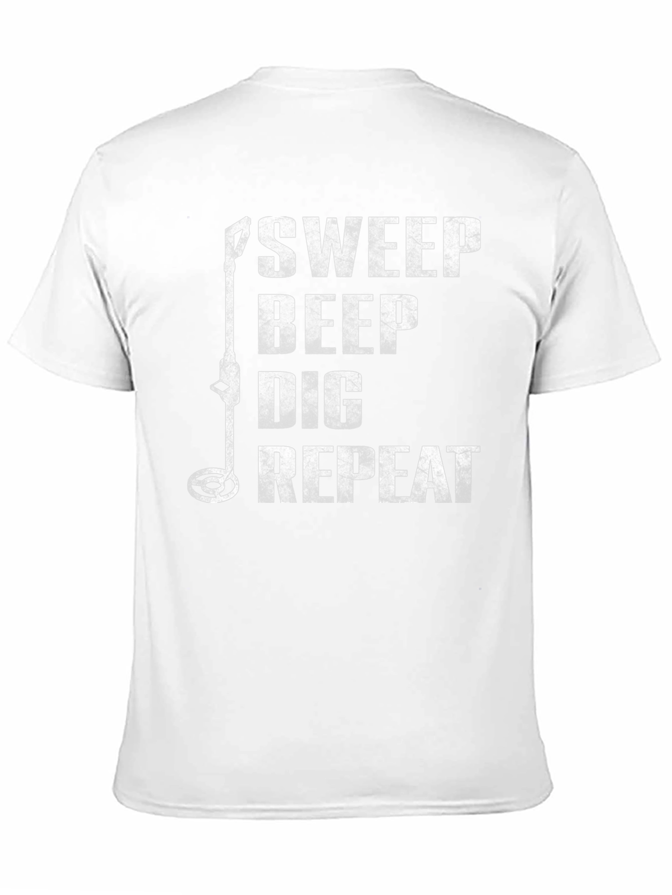 Black Metal Detecting T-Shirt - Sweep Beep Dig Repeat view 11