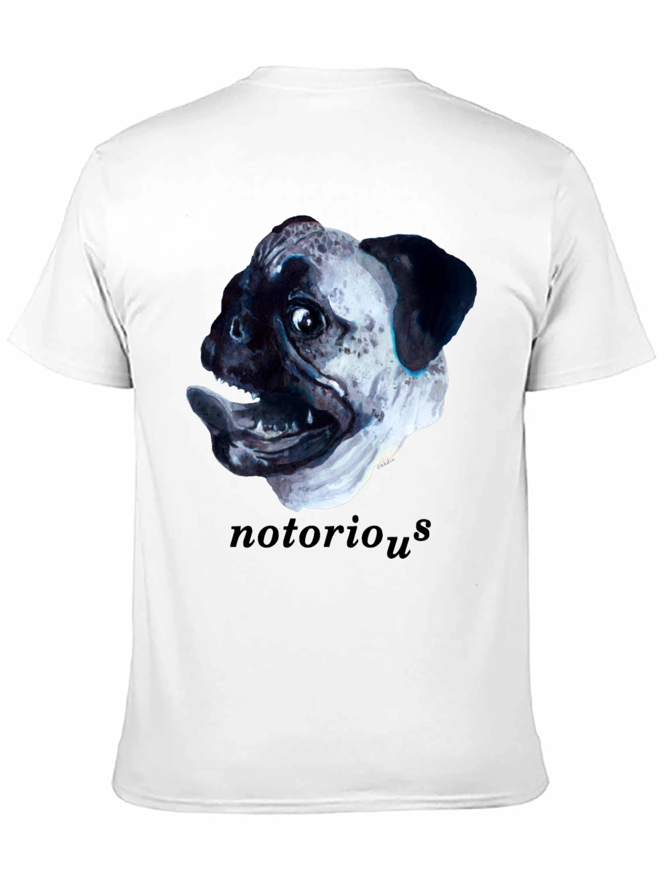 Black Notorious Pugs T-Shirt - Funny Dog Tee view 11