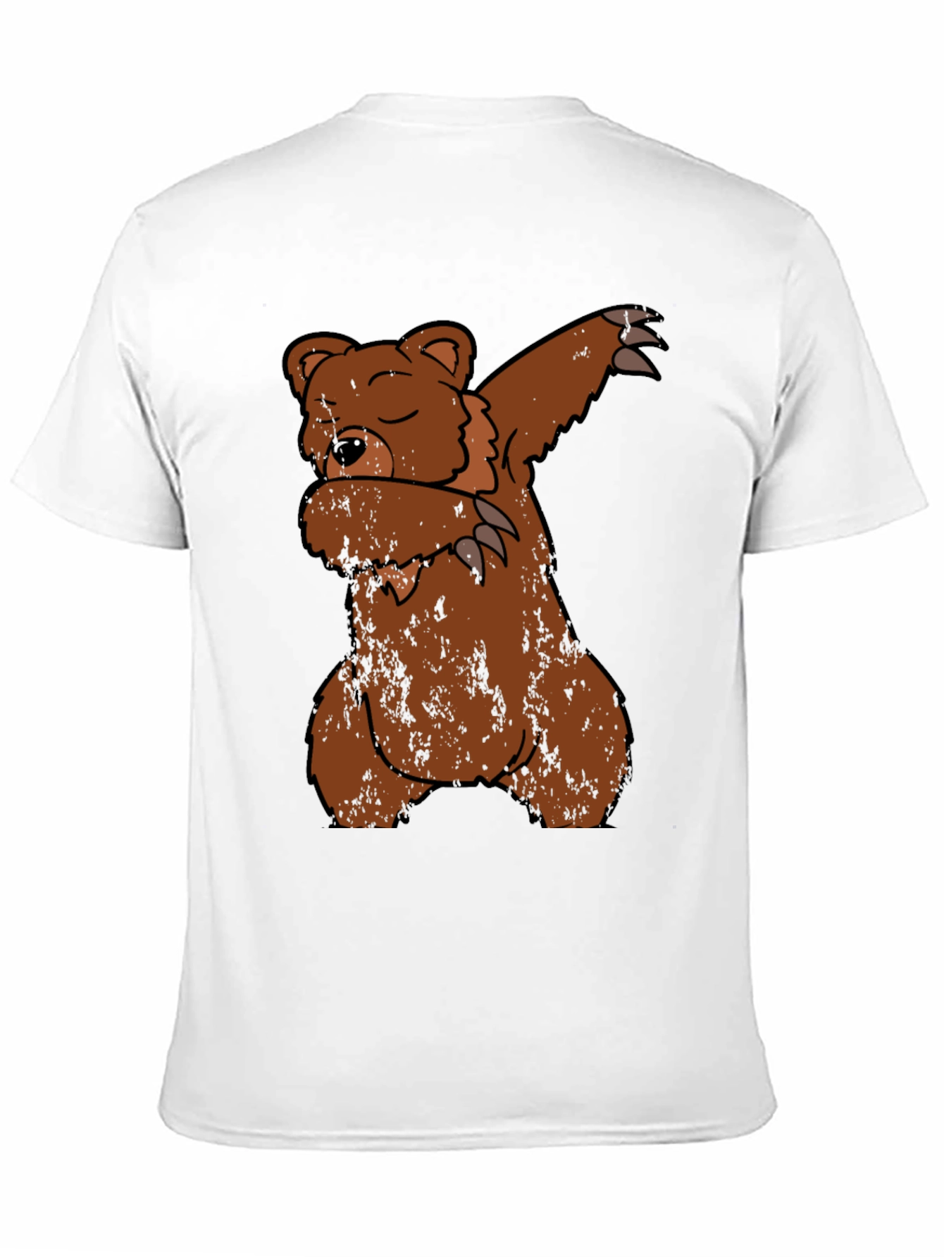 Black Dabbing Bear Graphic T-Shirt view 11