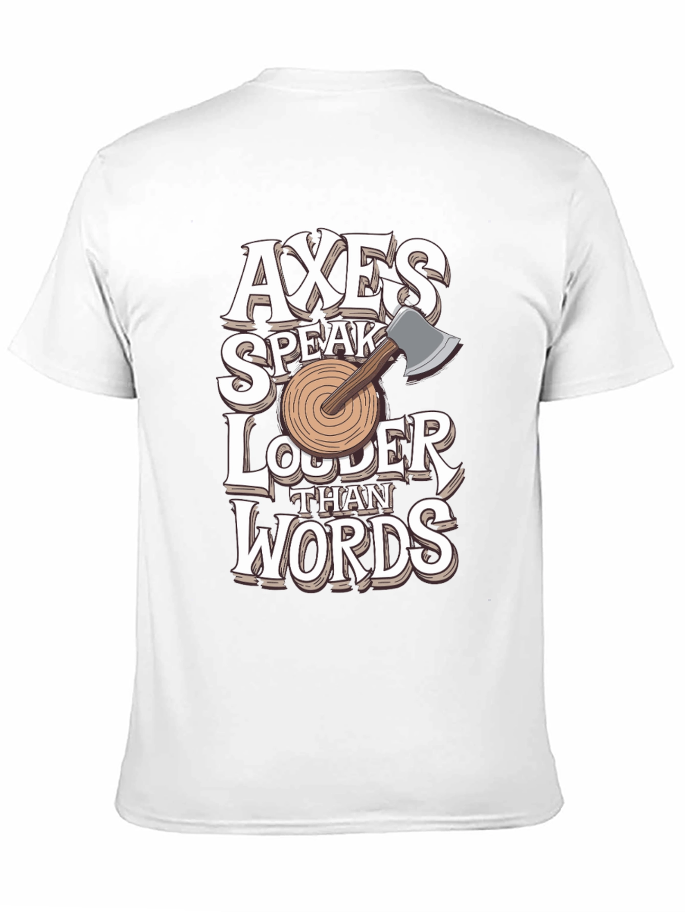 Black Axes Speak Louder Than Words Graphic Tee view 11