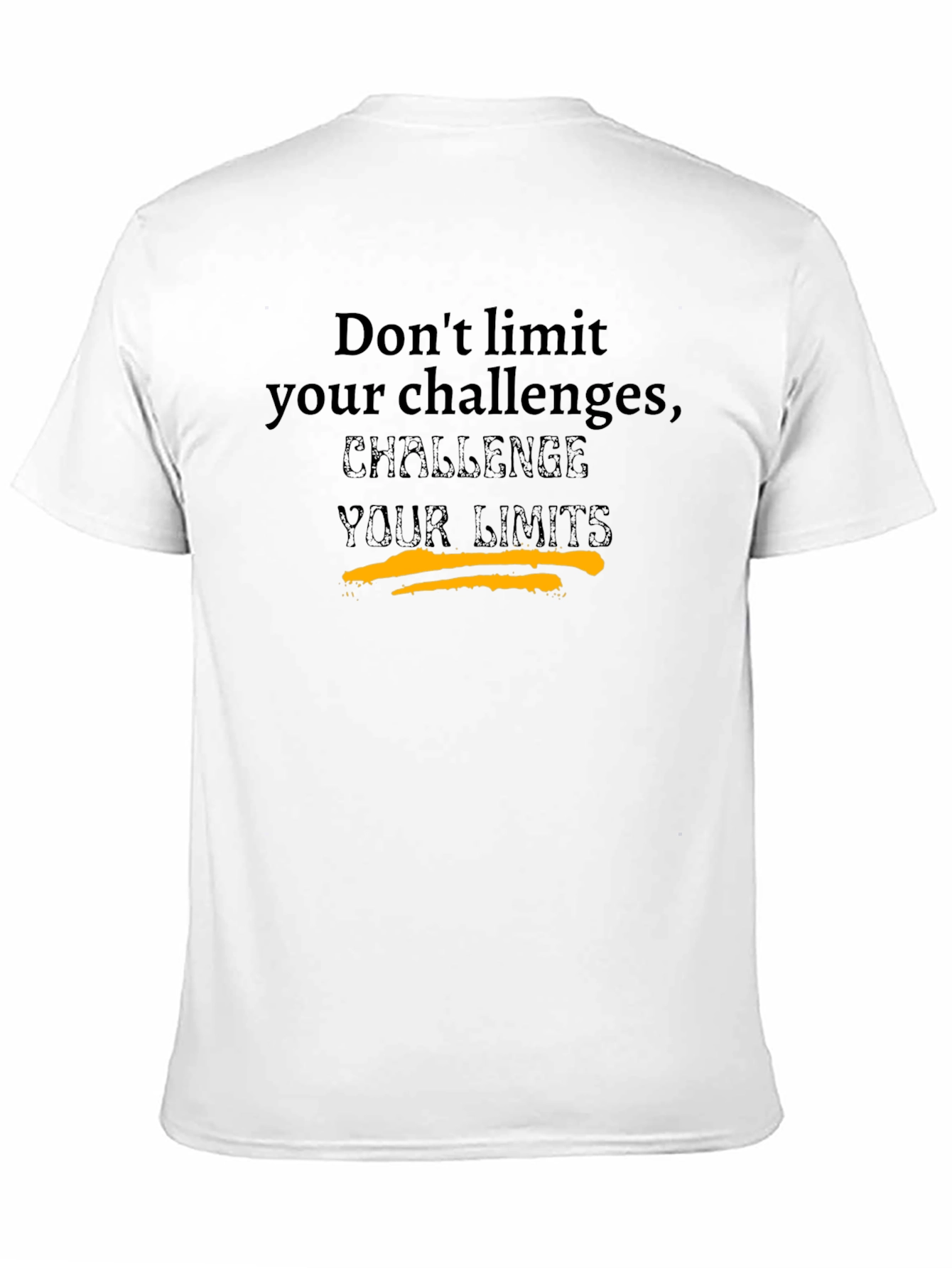 Black Challenge Your Limits Graphic T-Shirt view 11