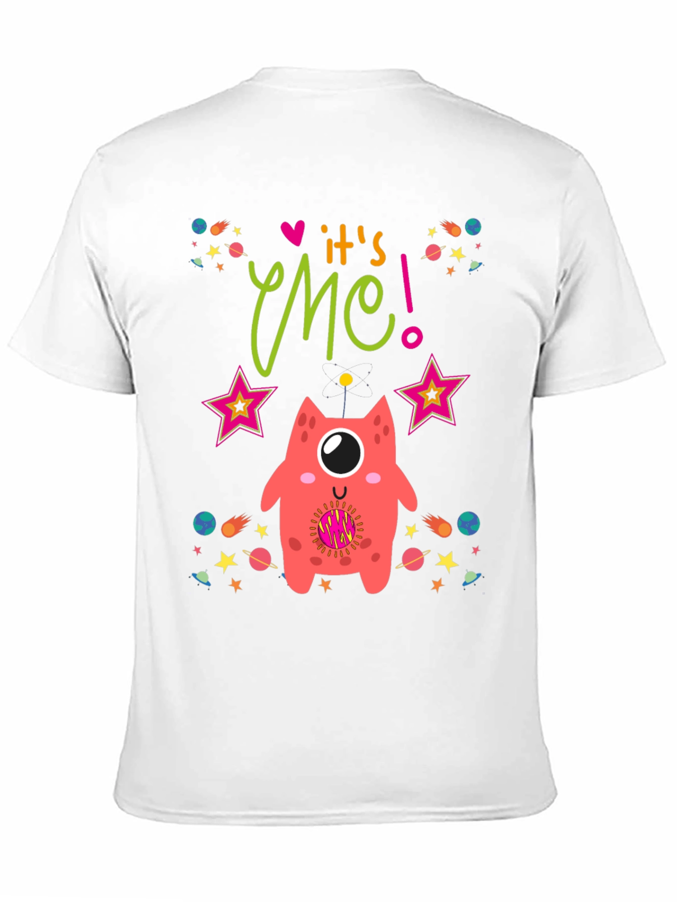 Black It's Me! Monster Graphic Tee - Space Lover view 11